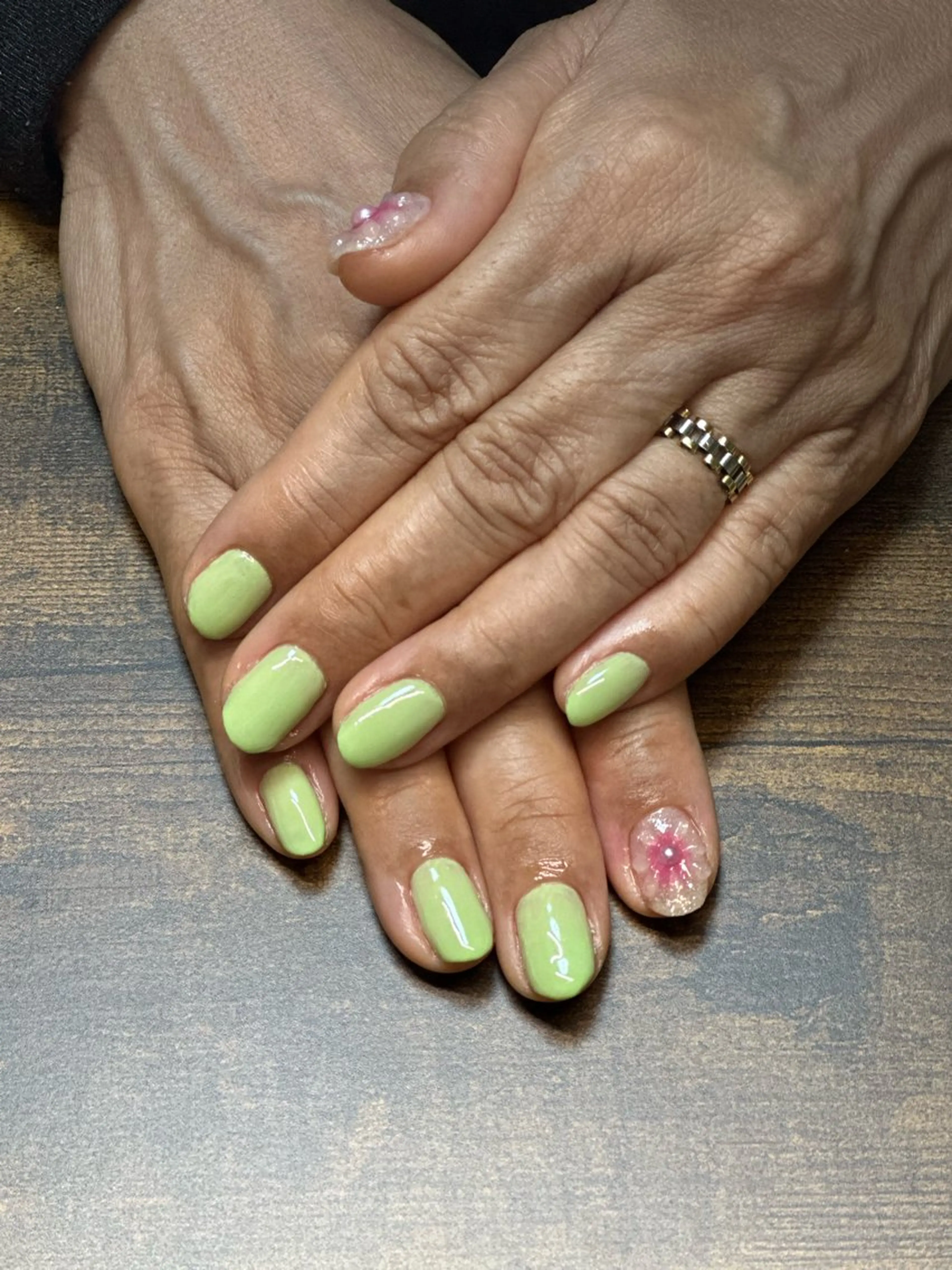 ネイル アートネイル 桜ネイル ワンカラーネイル つめピリカ所属・つめピリカ きさらのネイルデザイン