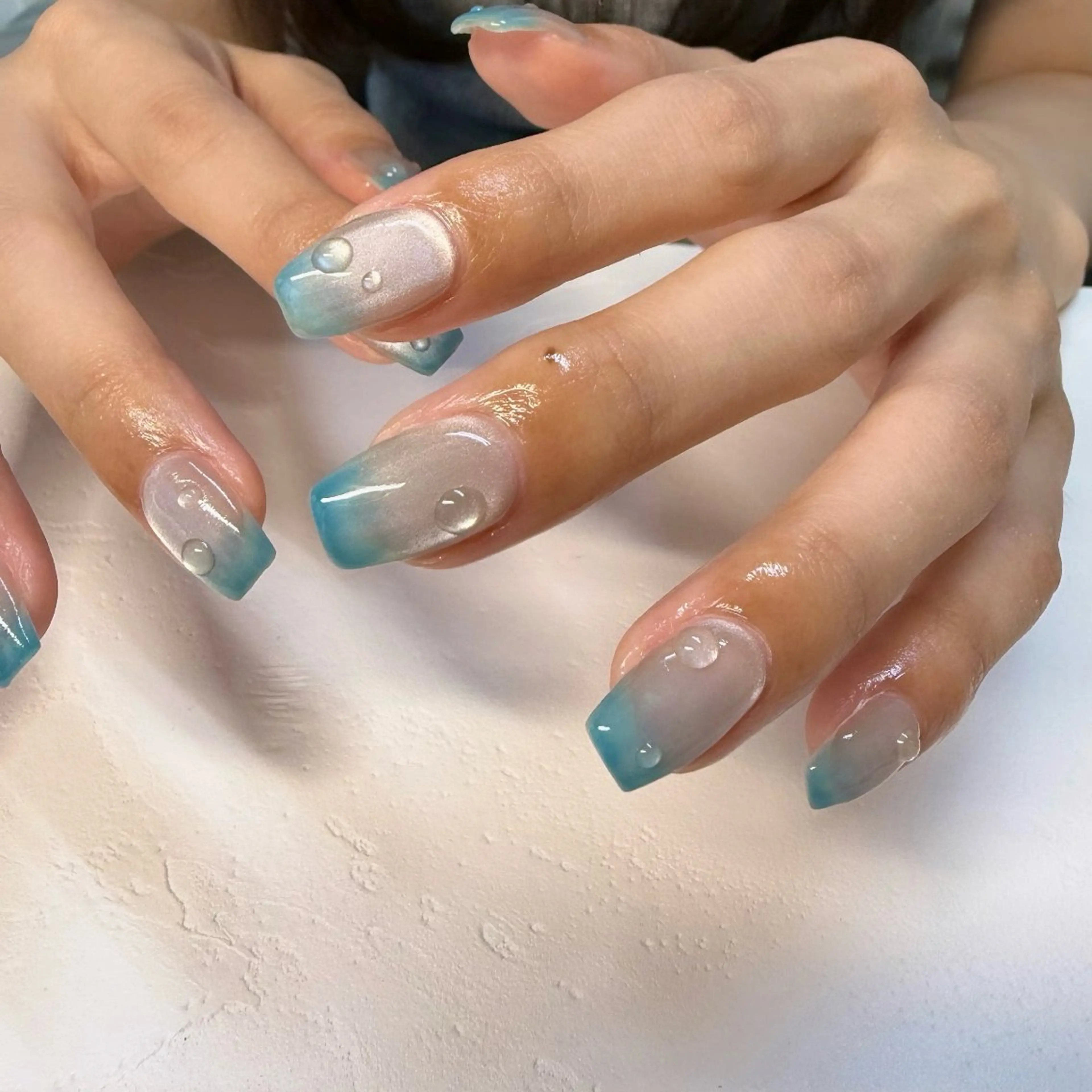 ネイル グラデーション マグネットネイル 持ち込み ハンドネイル mai♡マグネット/ ニュアンス/マツパのネイルデザイン