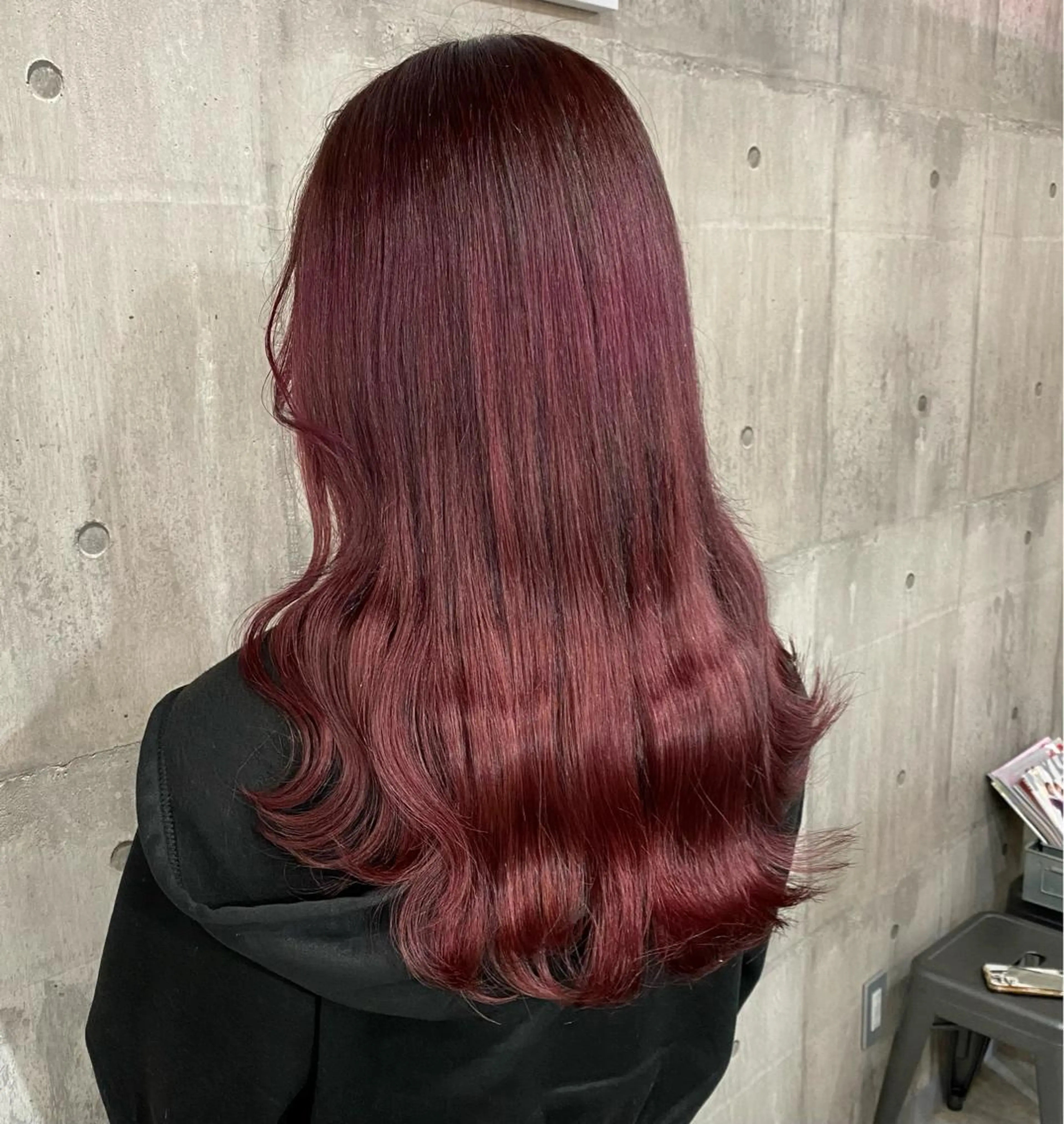 セミロング ヘアカラー SHURI❤️‍🔥 中/韓mix ♡のヘアスタイル