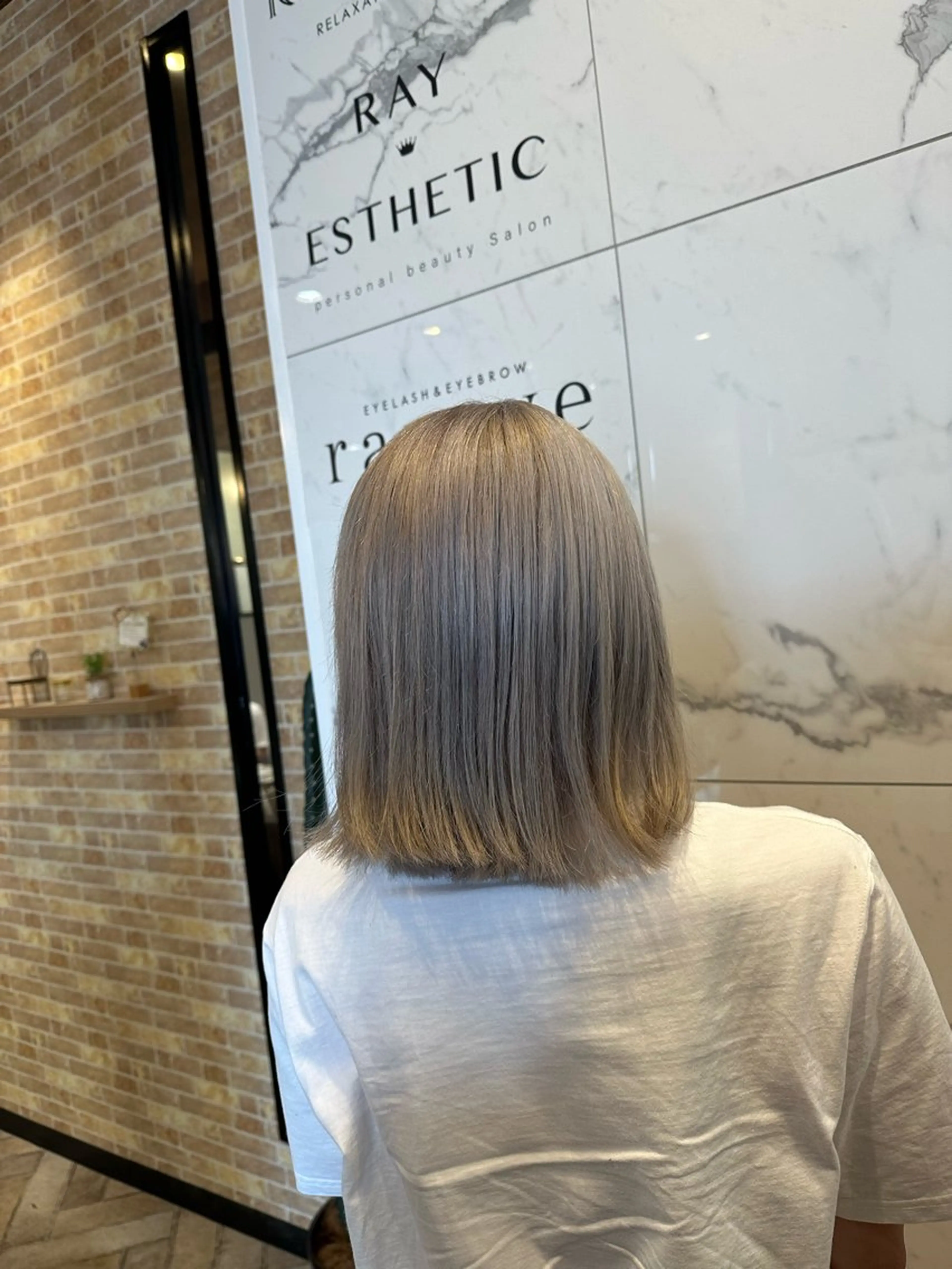 ミディアム ヘアカラー arl 豊田店のヘアスタイル
