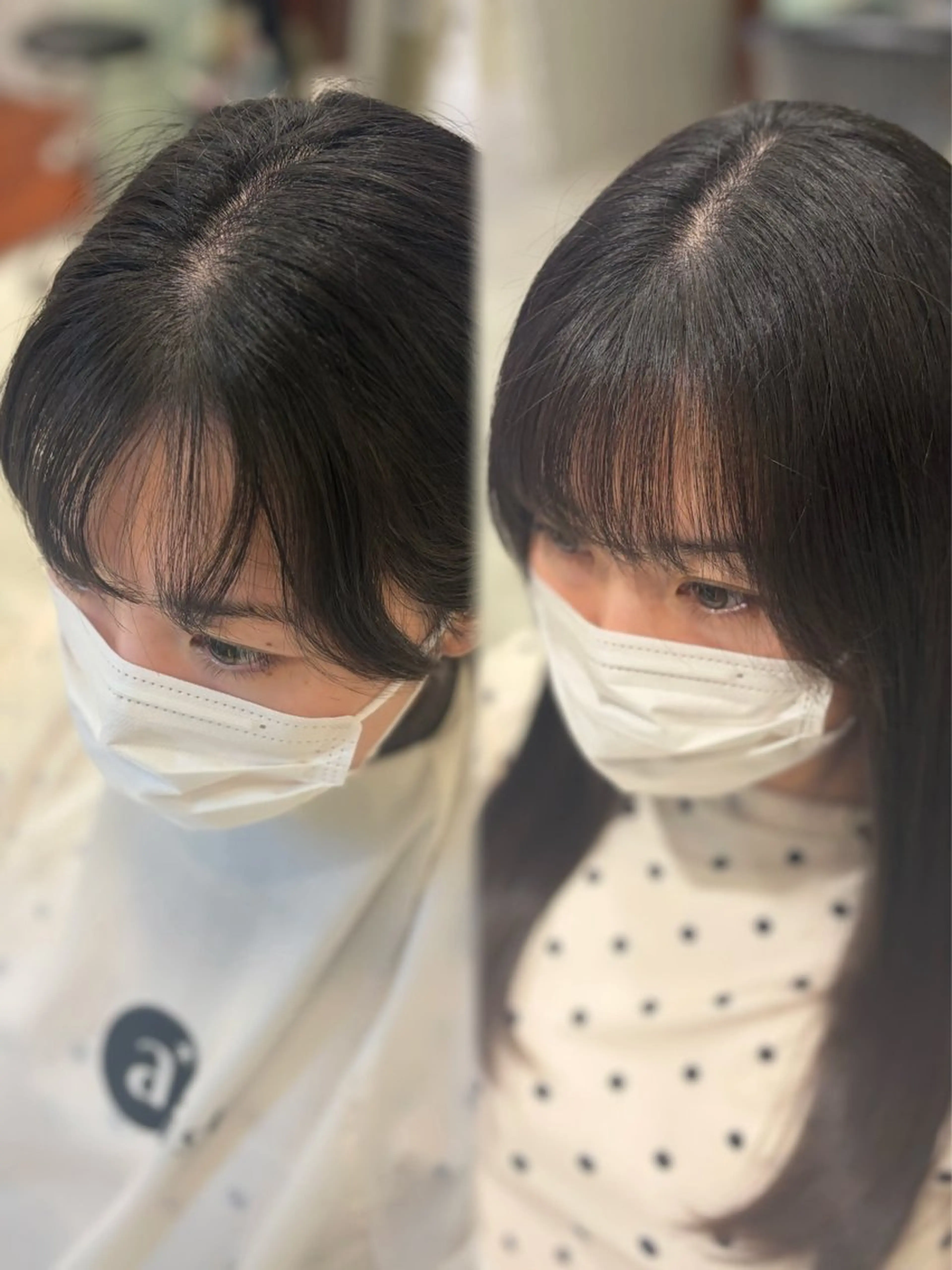 セミロング パーマ セミロングパーマ 縮毛矯正 ストレートパーマ カット 縮毛矯正 🌸銀座No.1パー マ🌸いでいあやのヘアスタイル