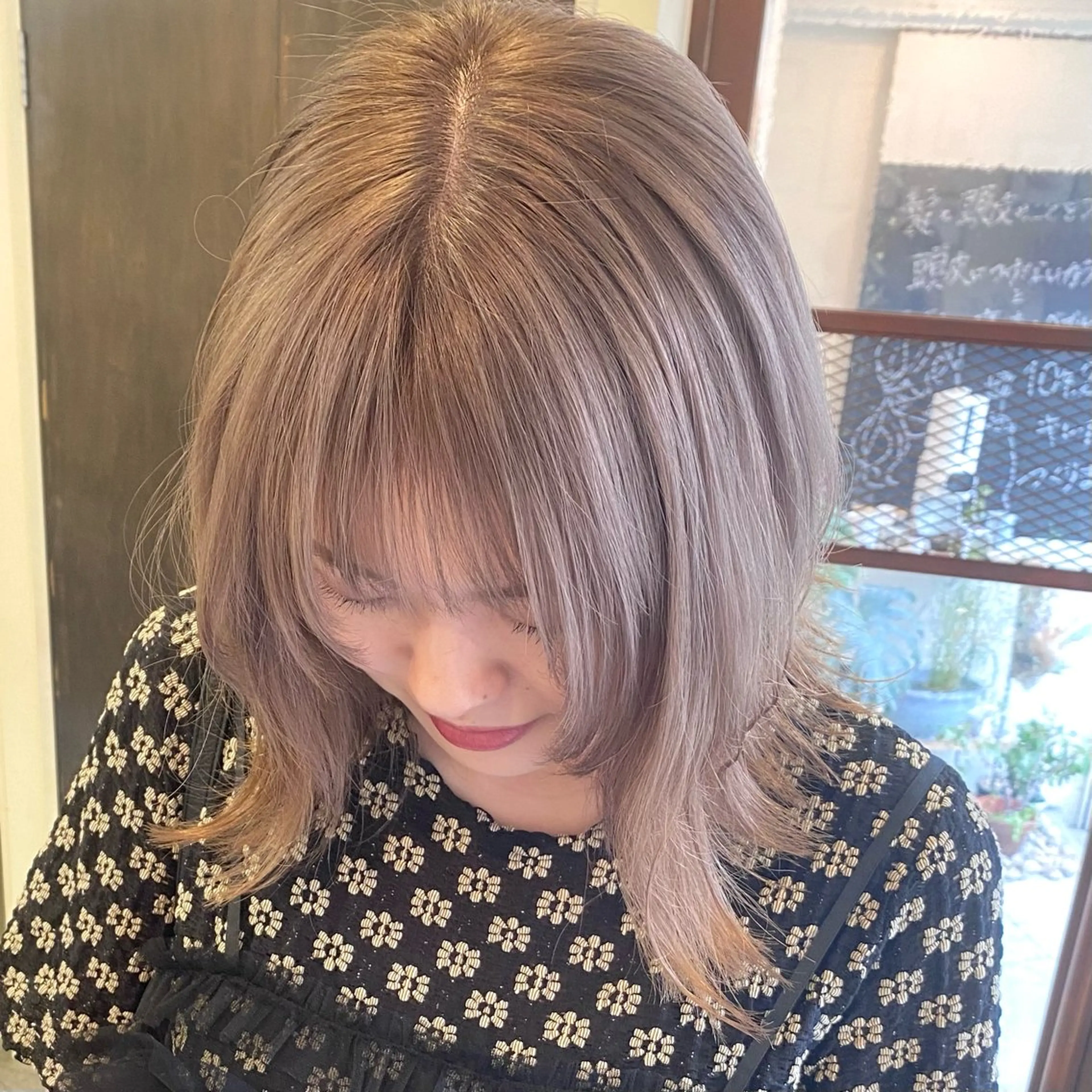 ミディアム カラー ウチダ ユウヤのヘアスタイル