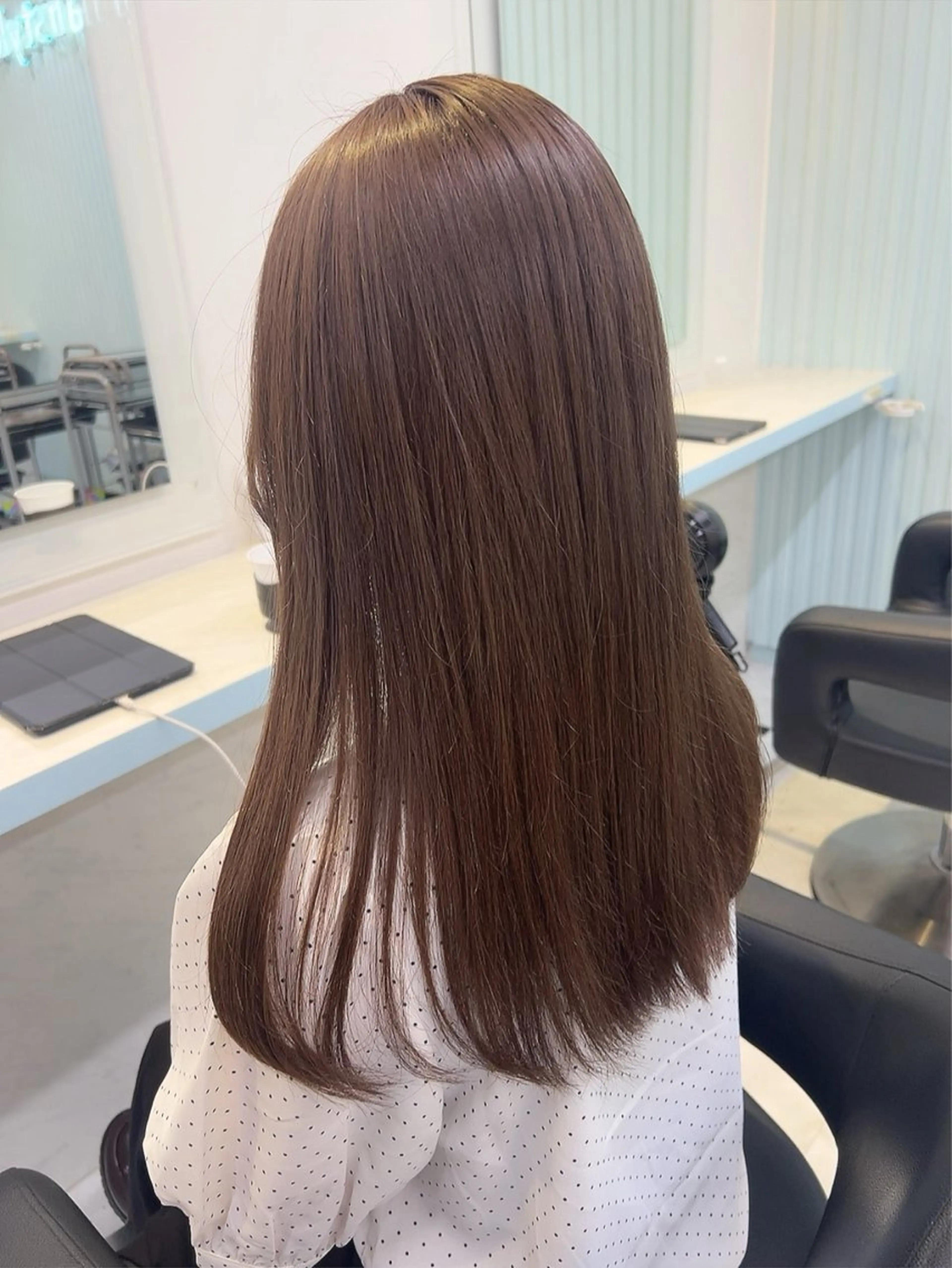 セミロング カラー ヘアカラー トリートメント ヘッドスパ ヘアセット 🥞ベージュ系カラー 【すずきりほ】🥞のヘアスタイル