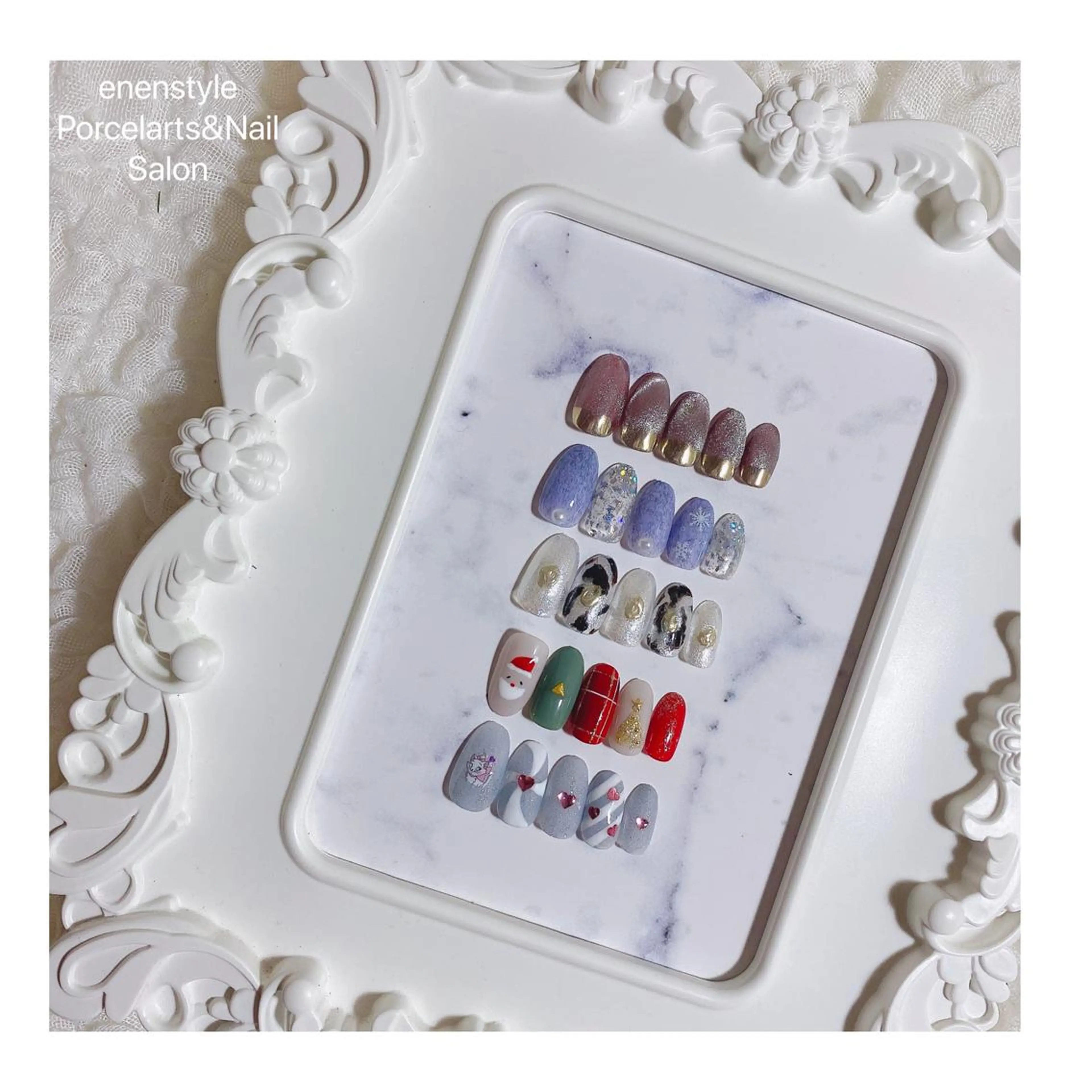 ミディアム ネイル 👑enen style👑のネイルデザイン