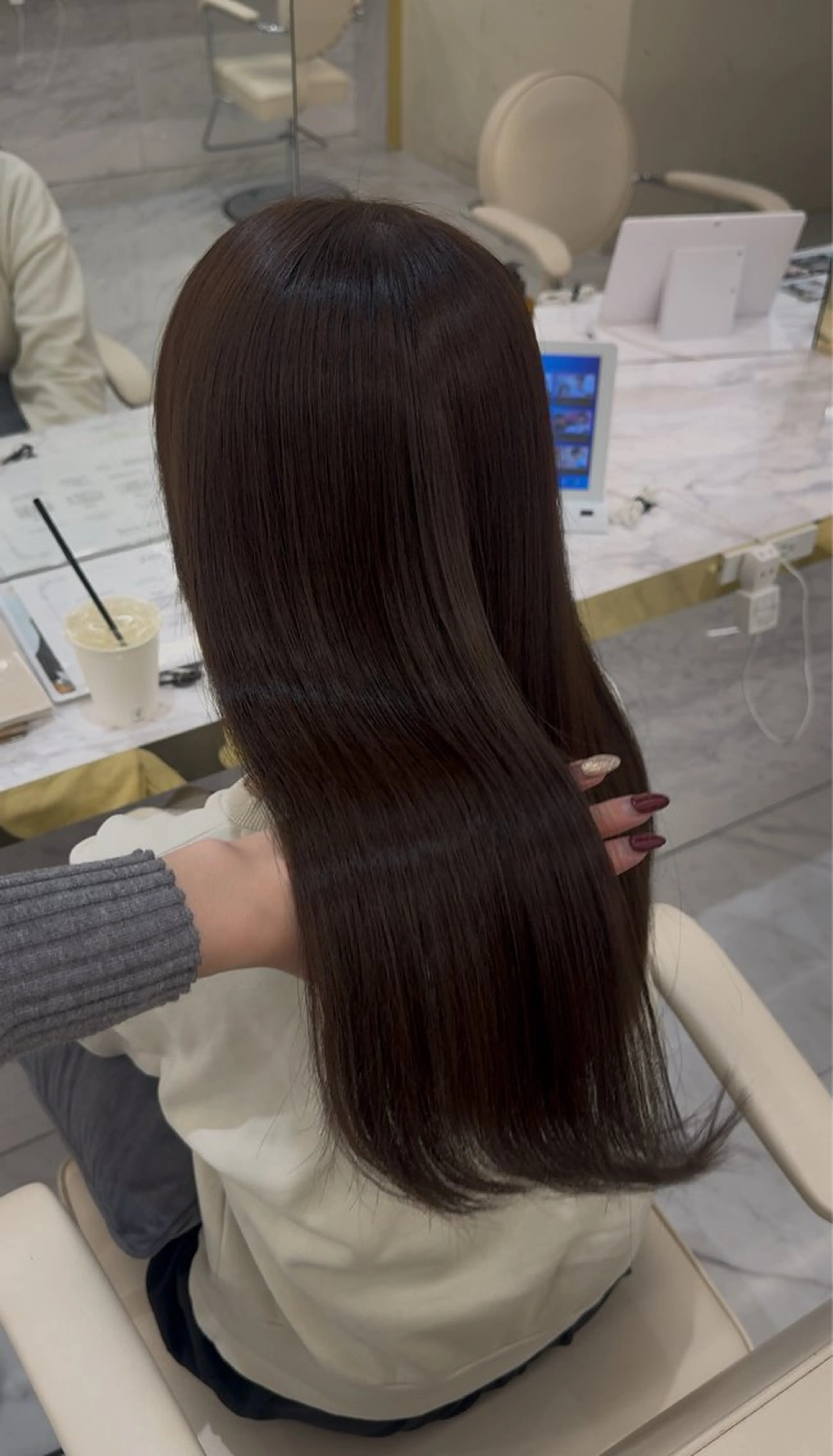 ロング 縮毛矯正 トリートメント トリートメント 髪質改善🫧 カラー特化/Hinaのヘアスタイル