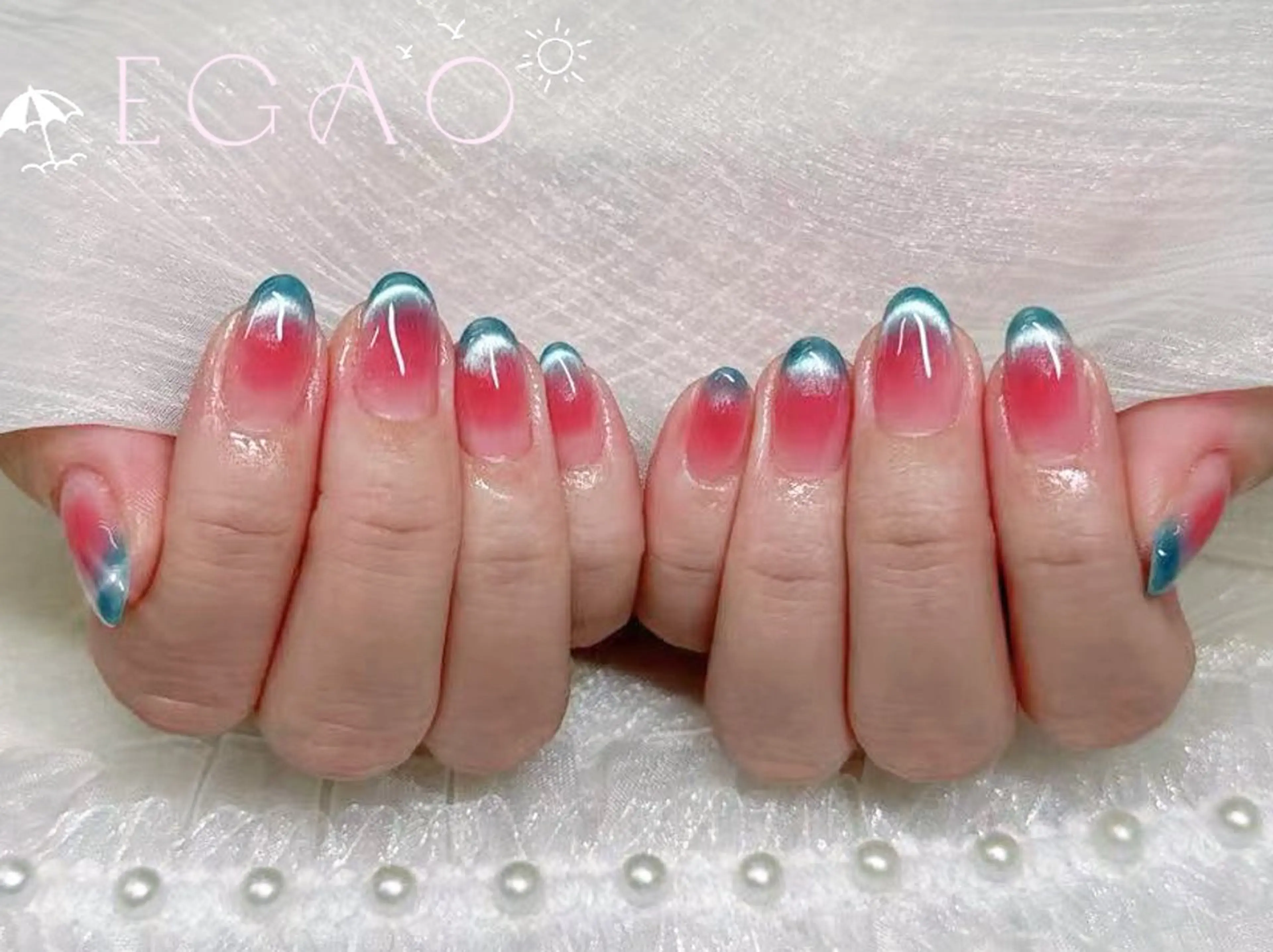 ネイル ジェルネイル パラジェル ハンドネイル Egao Nail錦糸町店のネイルデザイン