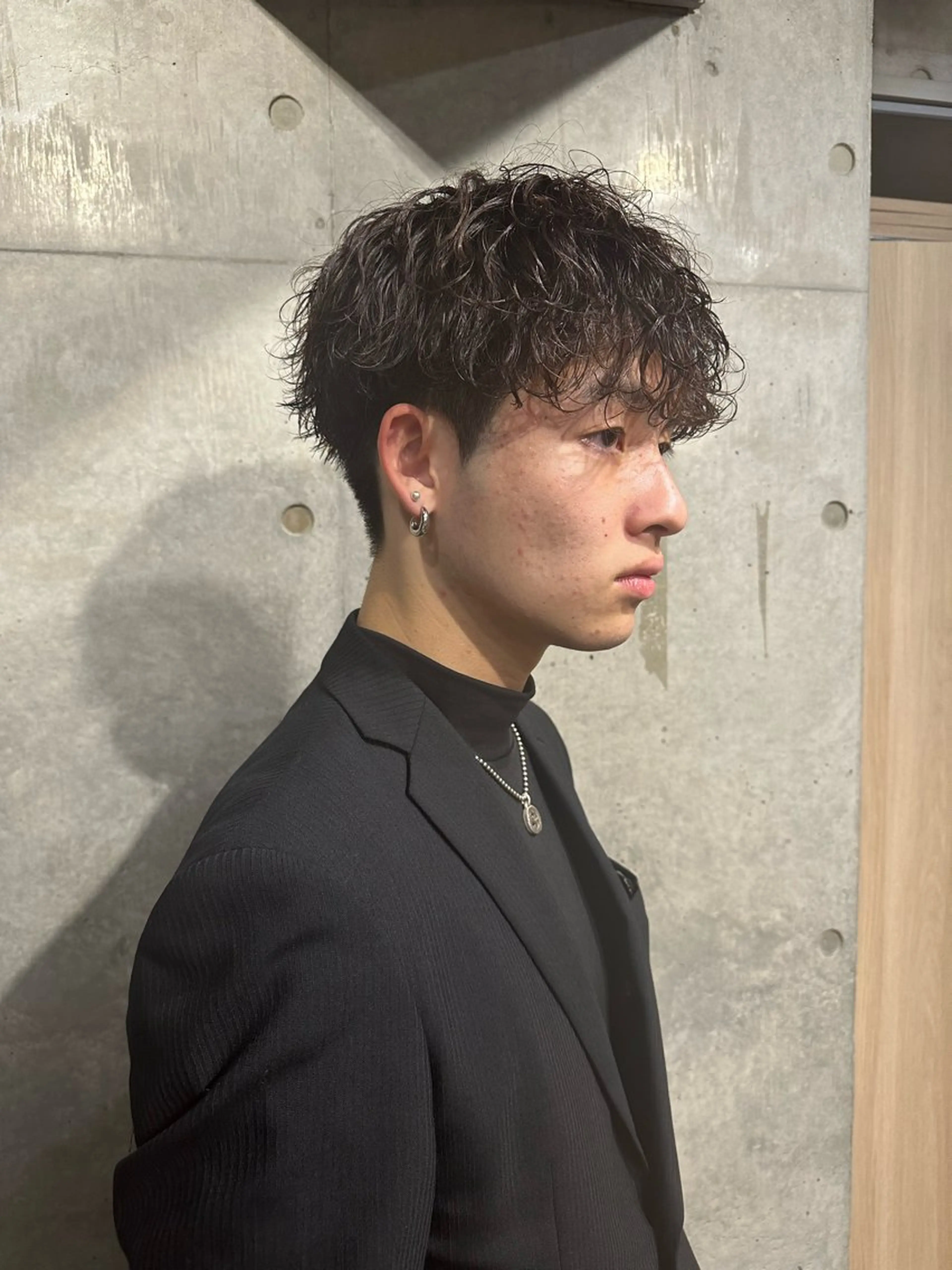 カラー メンズ マッシュ メンズパーマ DAIKIベージュ 🍂レイヤーカットのヘアスタイル