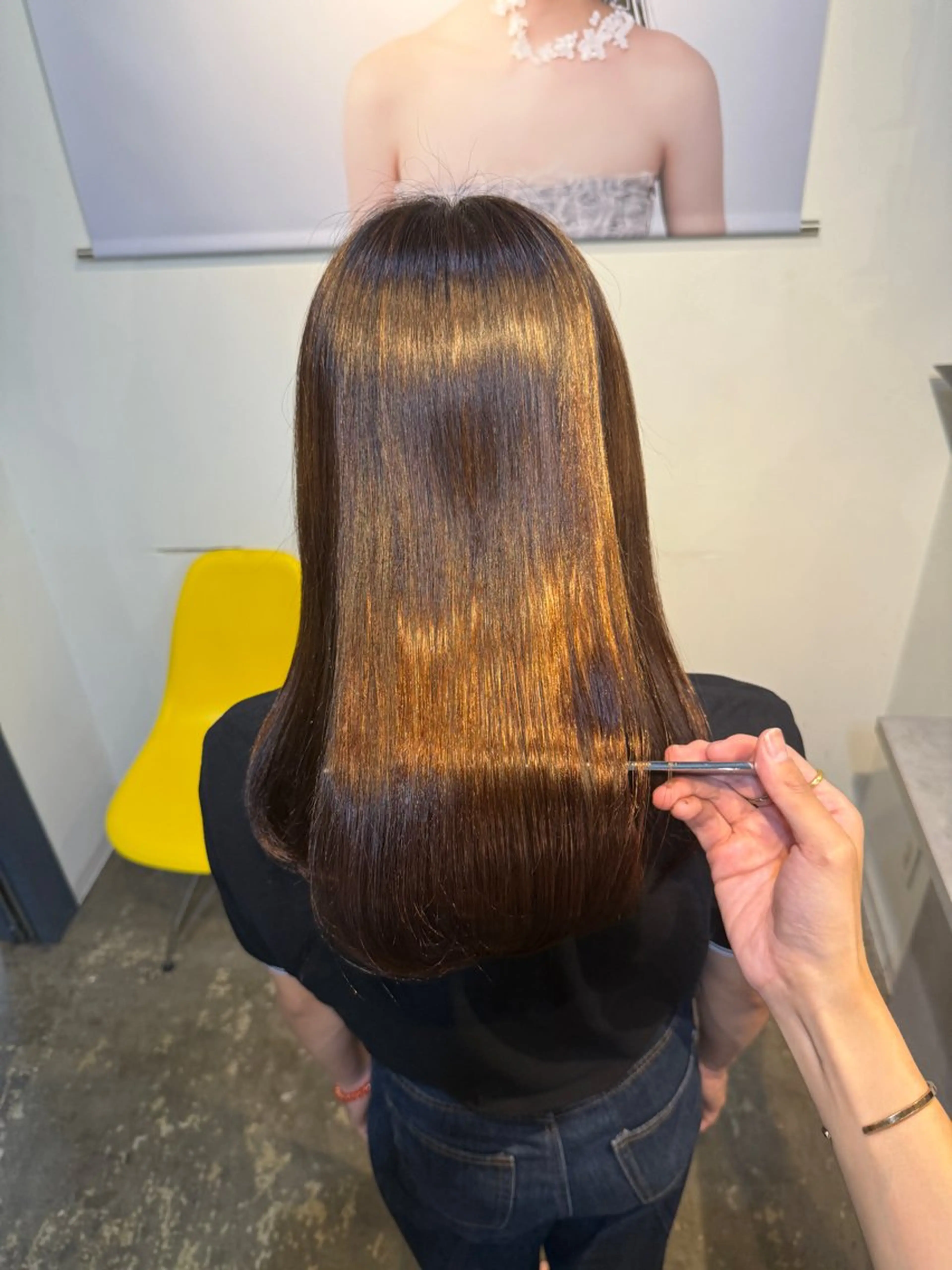 【髪質改善】美髪矯正ストレート+カット+TRの写真