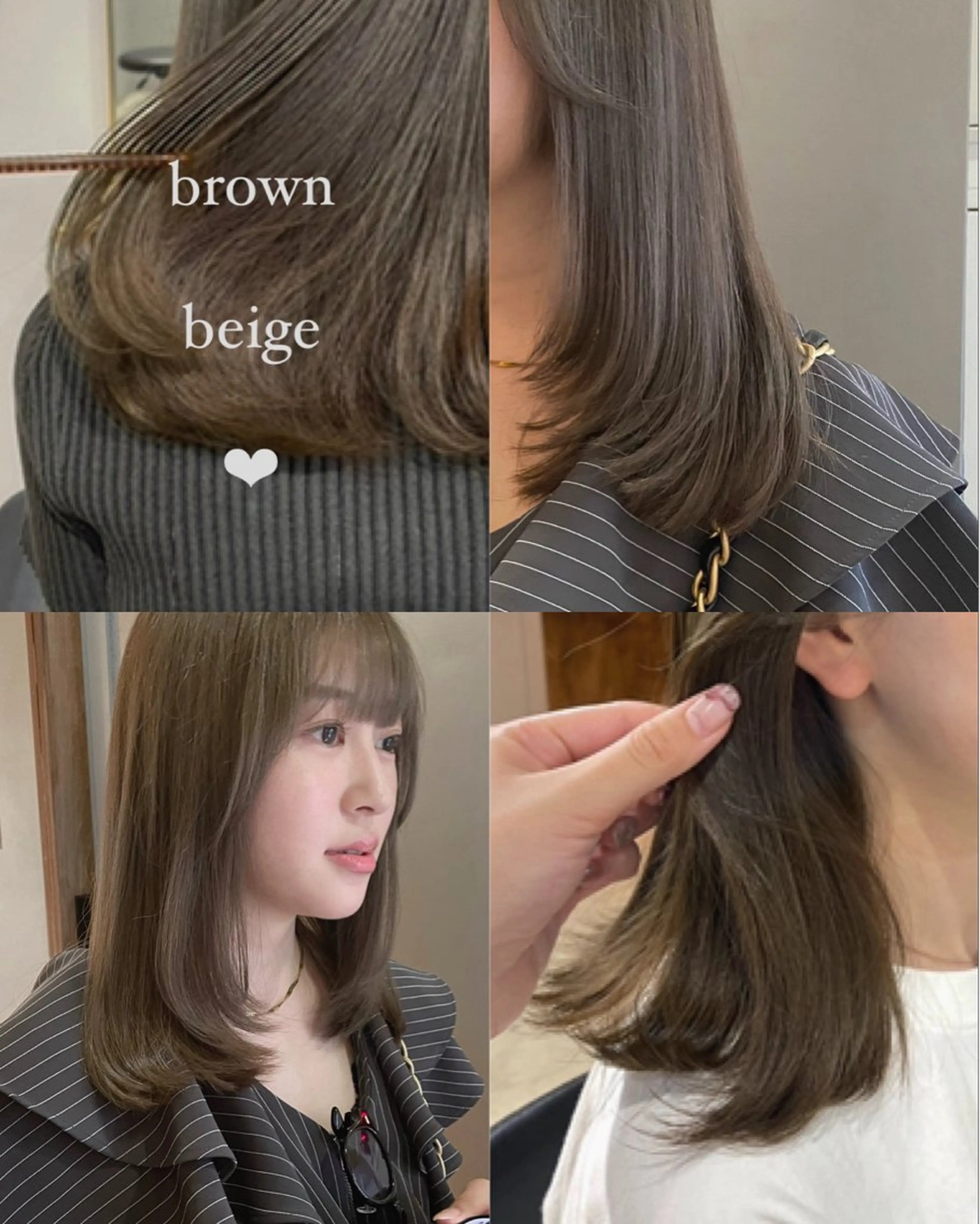 ロング カラー ベージュカラー ブリーチ ブラウンカラー ブラウンベージュ ダブルカラー カット ヘアカラー トリートメント 【表参道】Ruri デジタルパーマのヘアスタイル