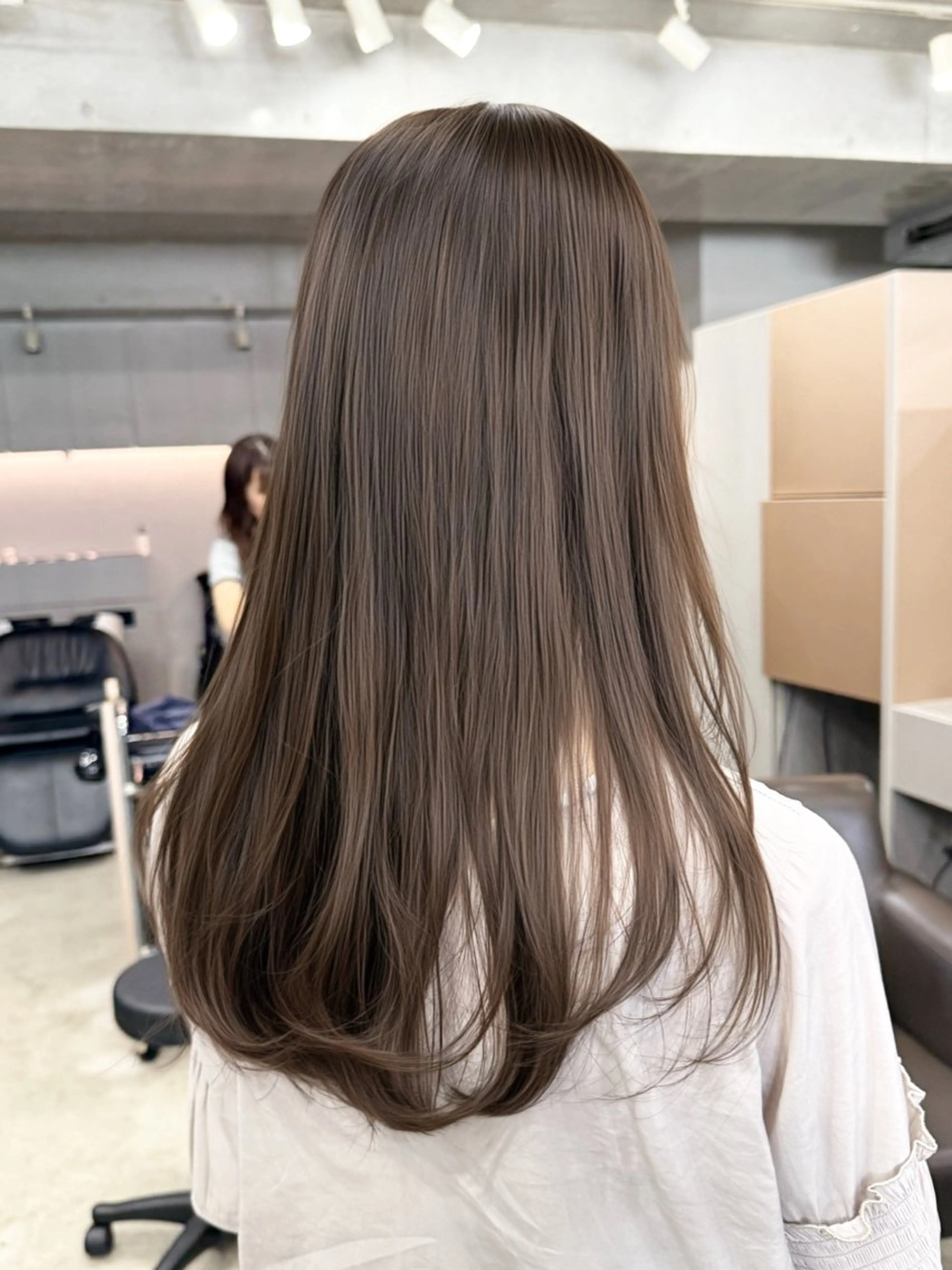 ロング カラー カット ヘアカラー 表参道🌿赤み消し カラー/チナツのヘアスタイル