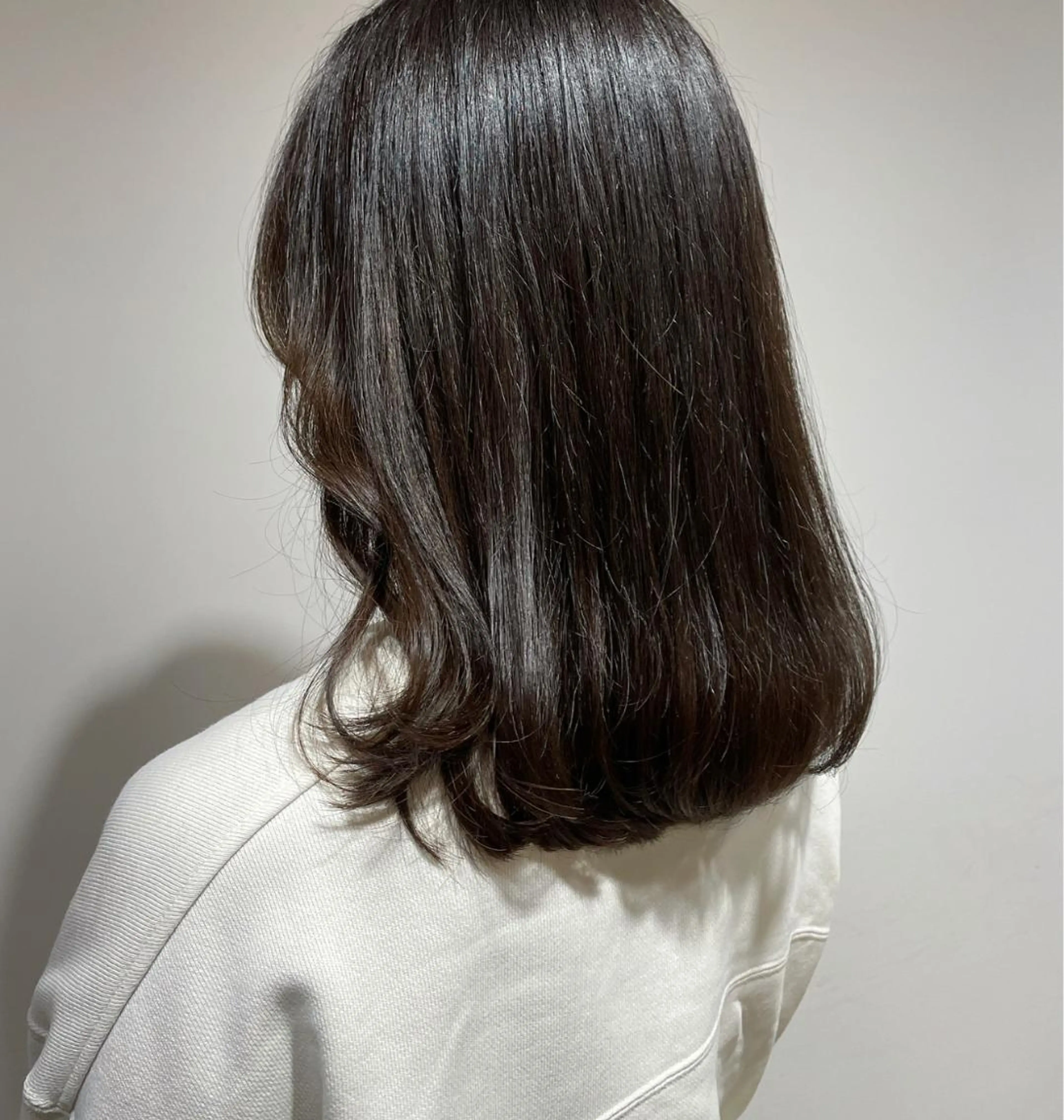 セミロング カラー ブラウンカラー 透明感カラー chiharu ボブ/レイヤーのヘアスタイル