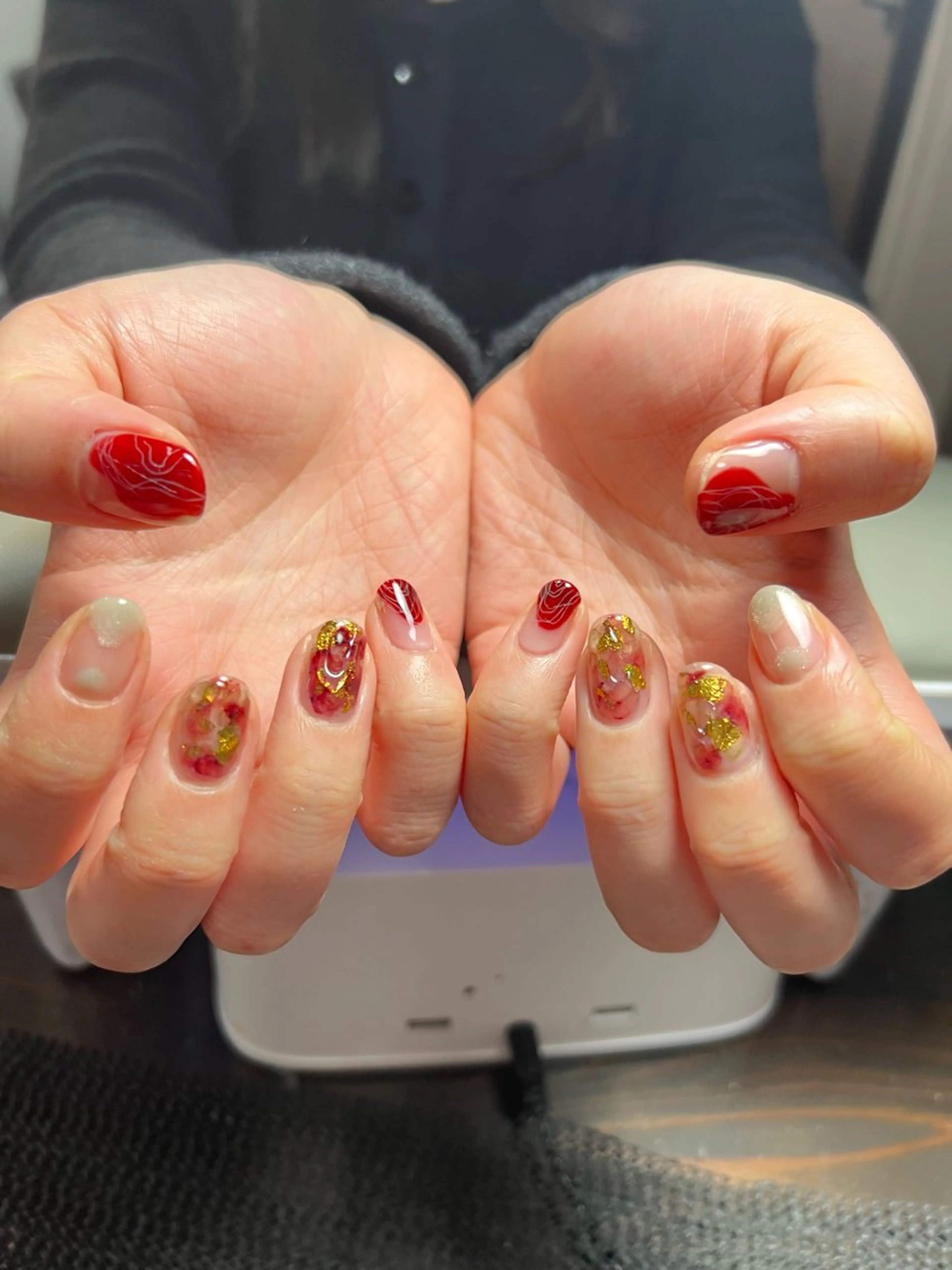 ネイル クリアネイル ニュアンスネイル 杉山 葉月のネイルデザイン