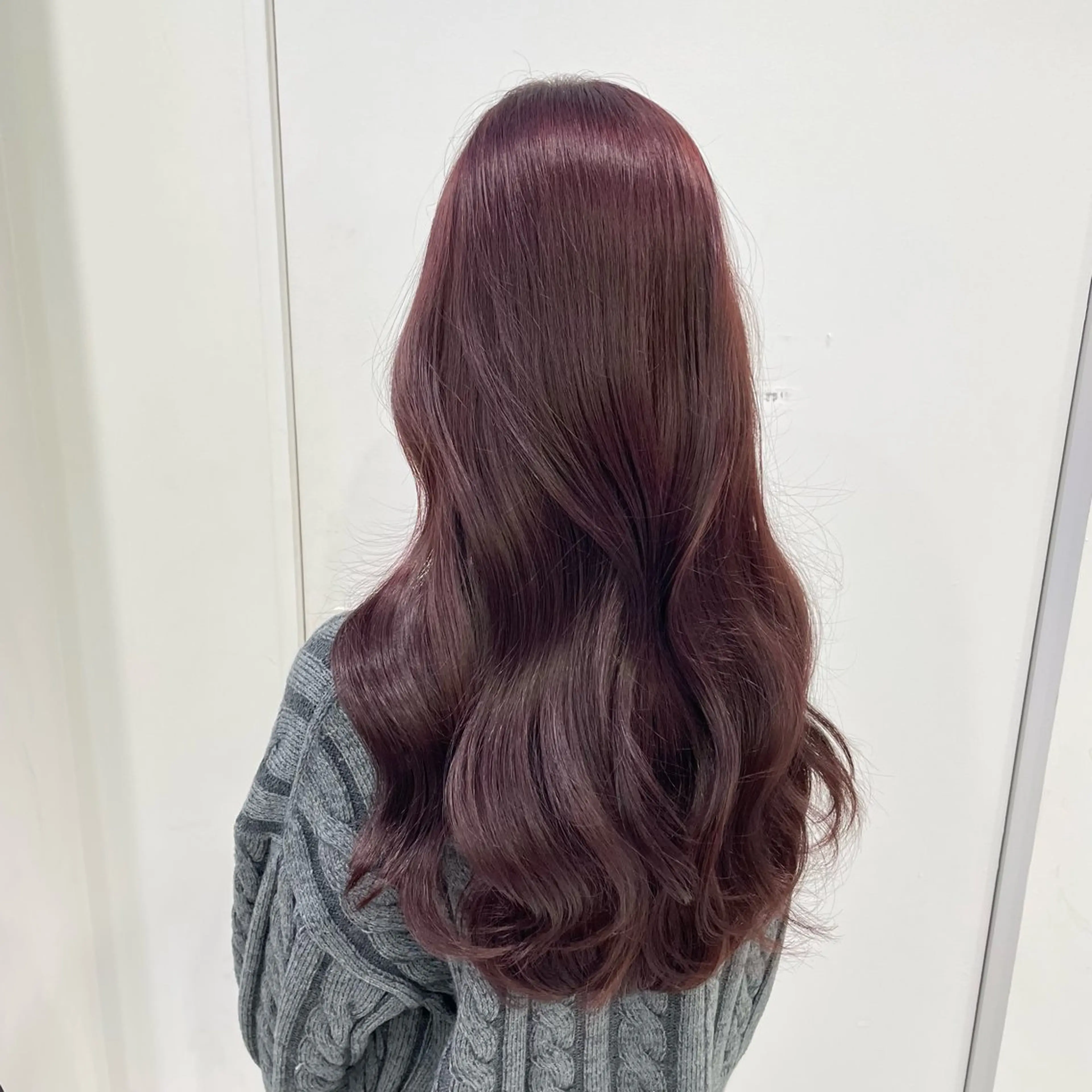 セミロング カラー 大人っぽ♡上品な暖色 ♡ブリーチなし♡のヘアスタイル