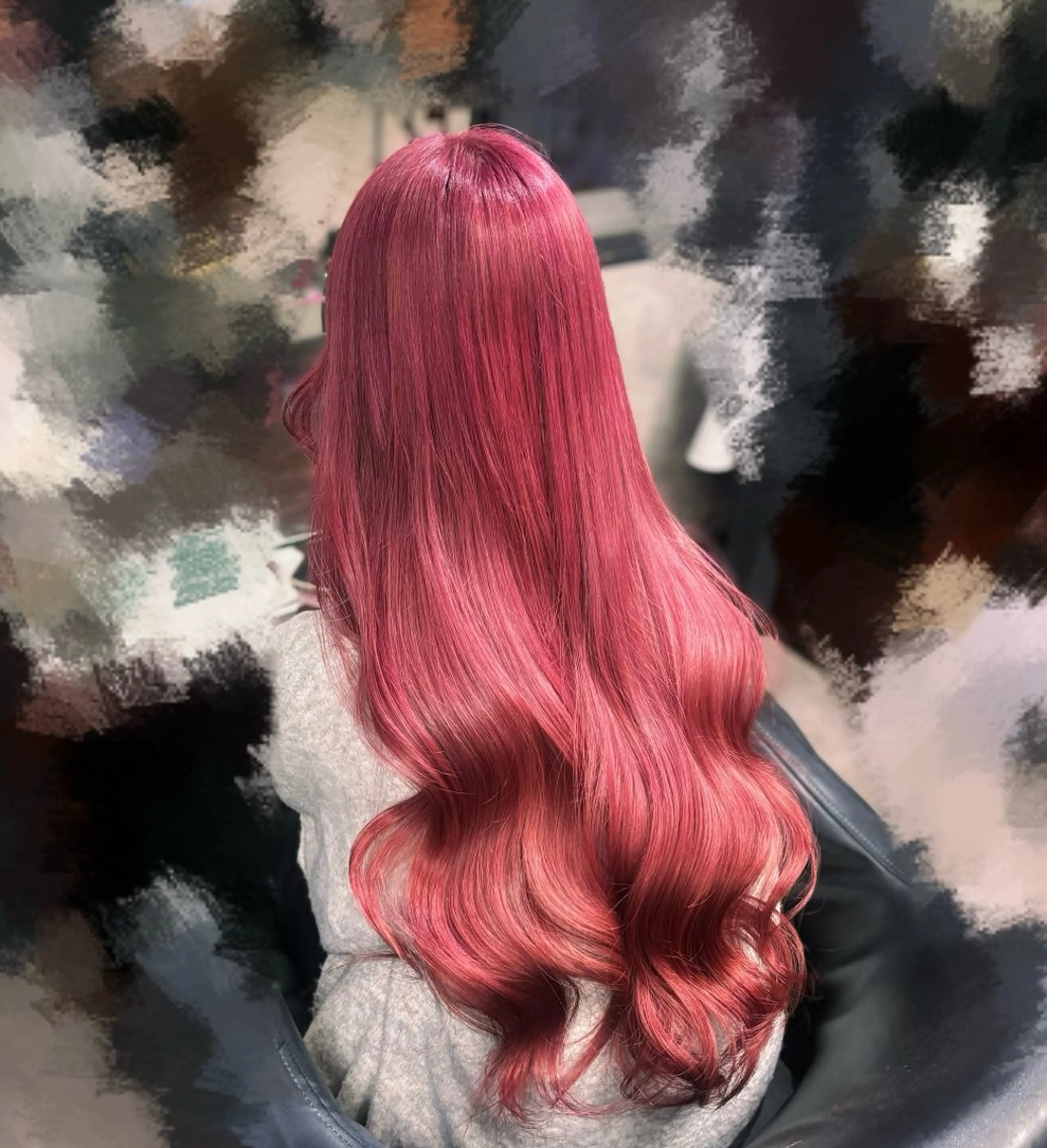 ロング カラー ヘアカラー 韓国ヘア✨エクステ/ しおりのヘアスタイル