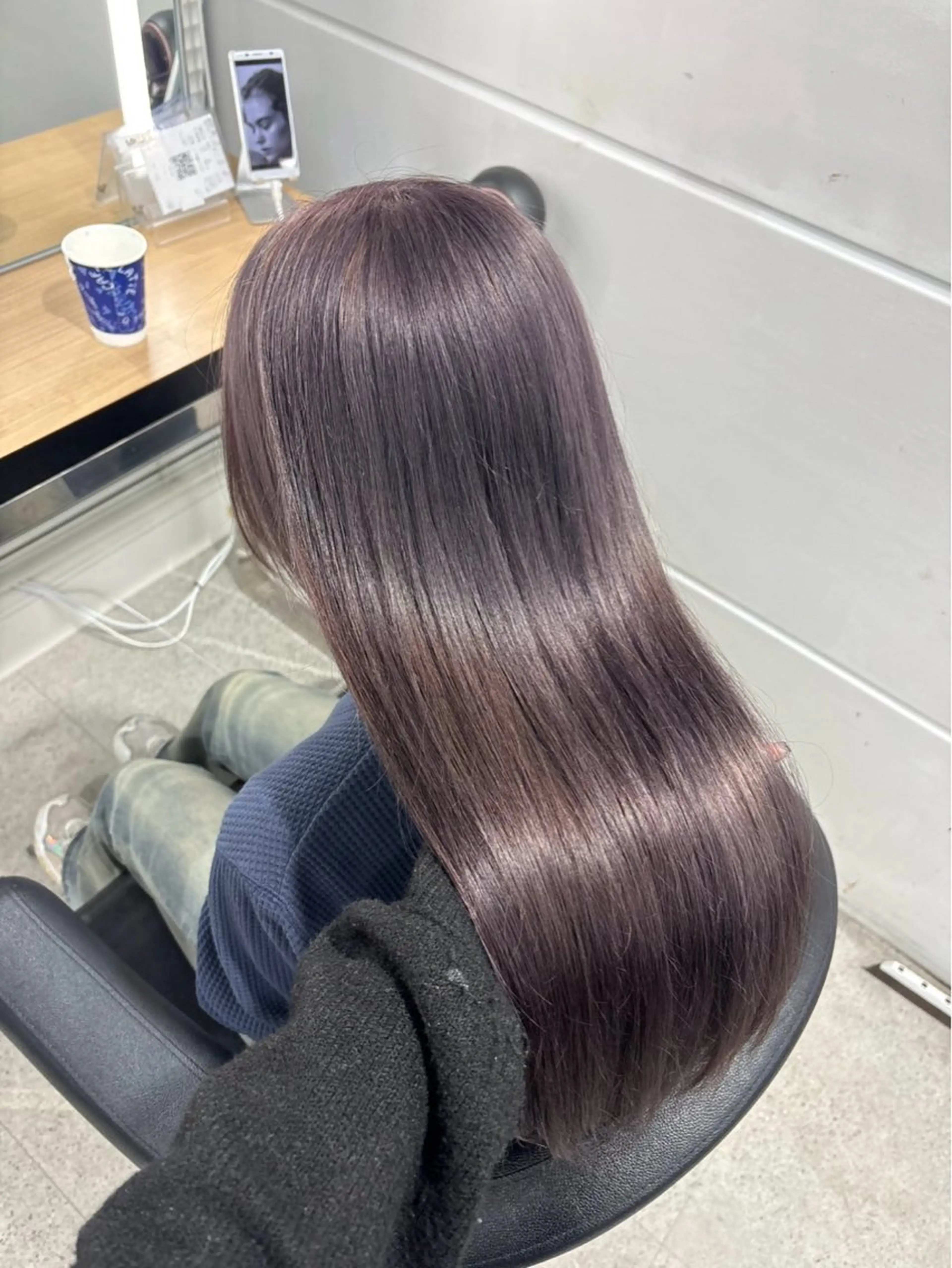 ロング ヘアカラー miku/ラベンダー 透明感カラー🪻❤︎のヘアスタイル
