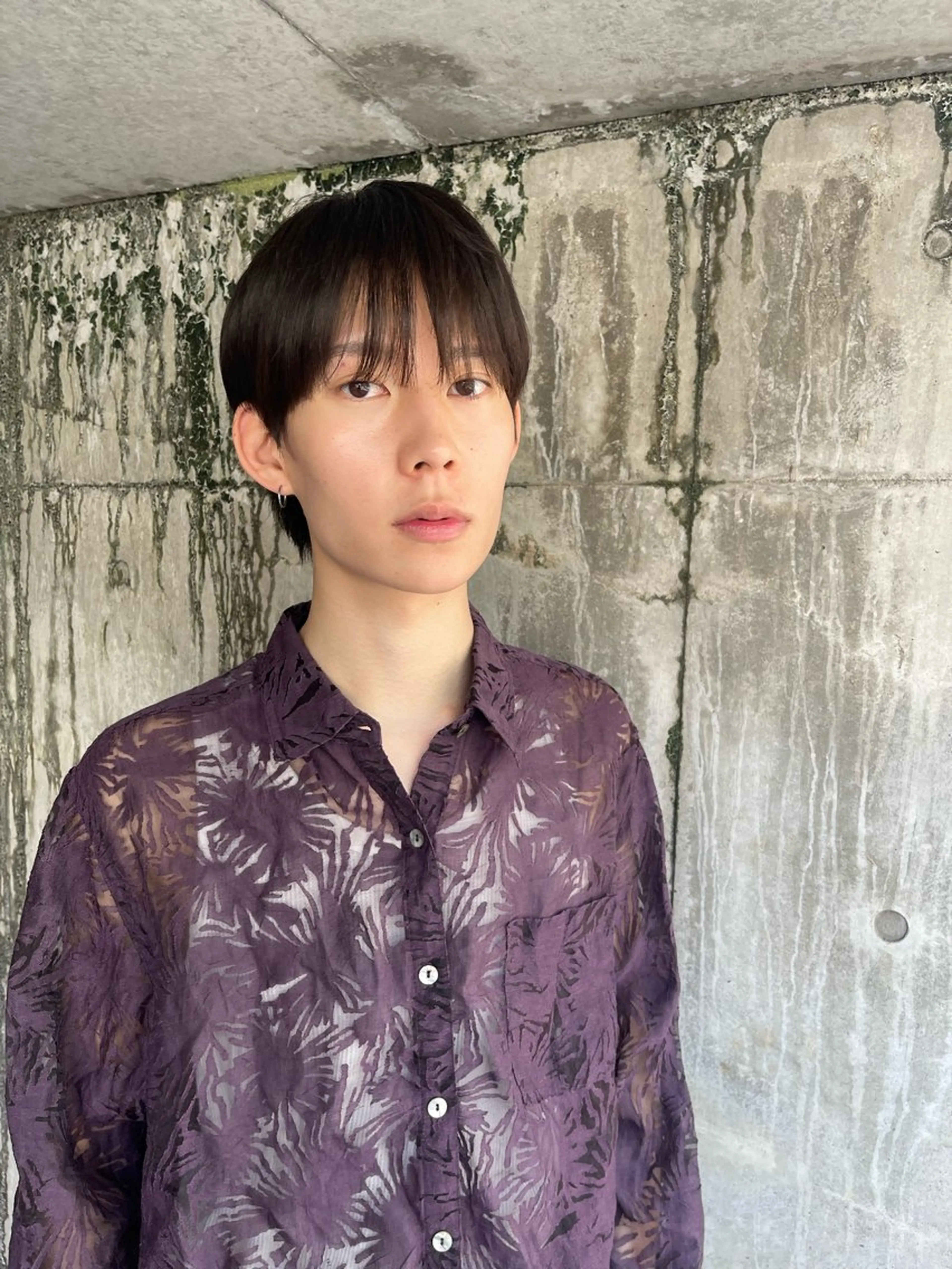 ショート メンズ マッシュ シースルーバング ボブ/レイヤー /河内温太のヘアスタイル