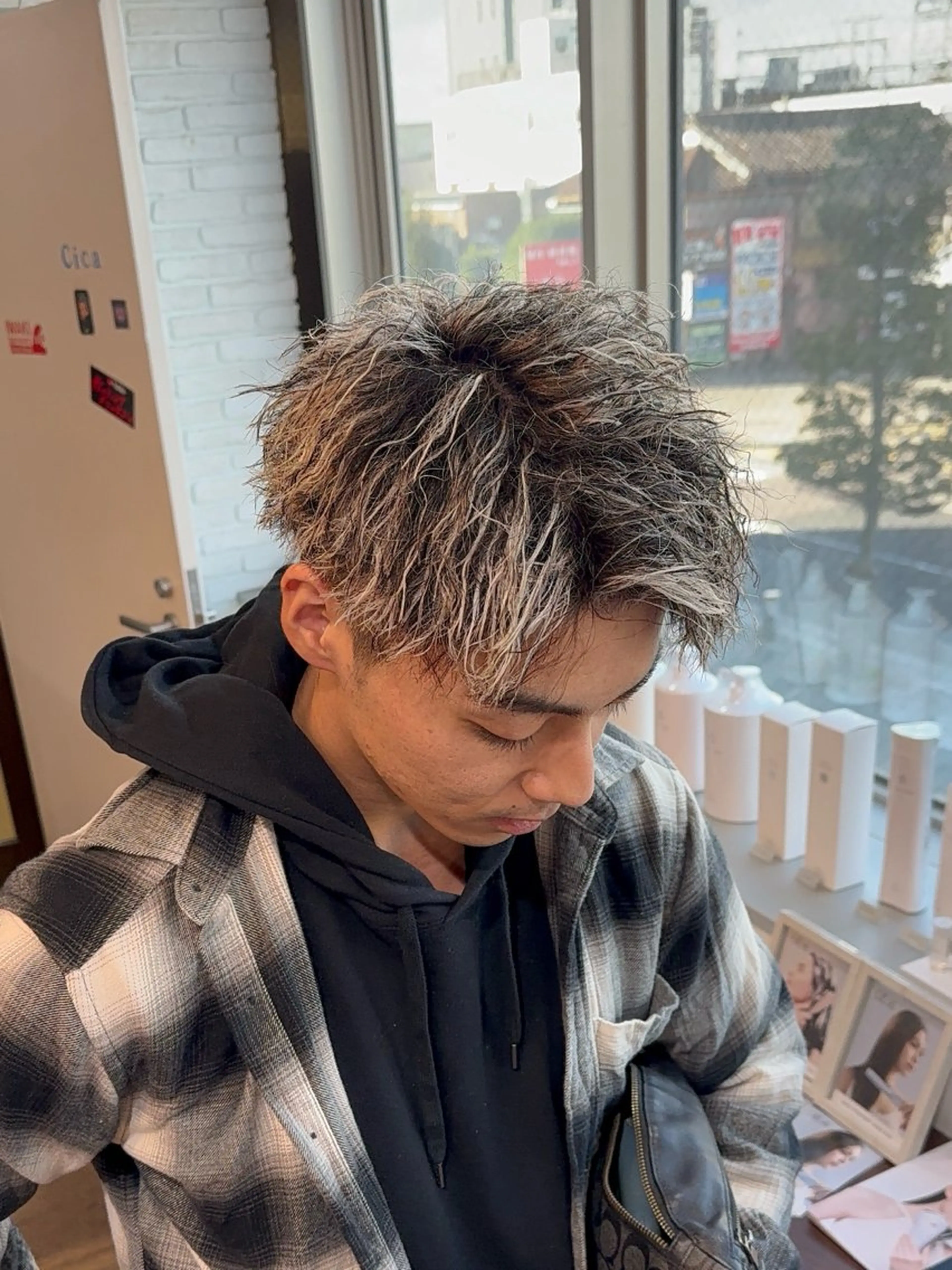 カラー パーマ メンズ Hazu 【パーマ特化美容師】のヘアスタイル