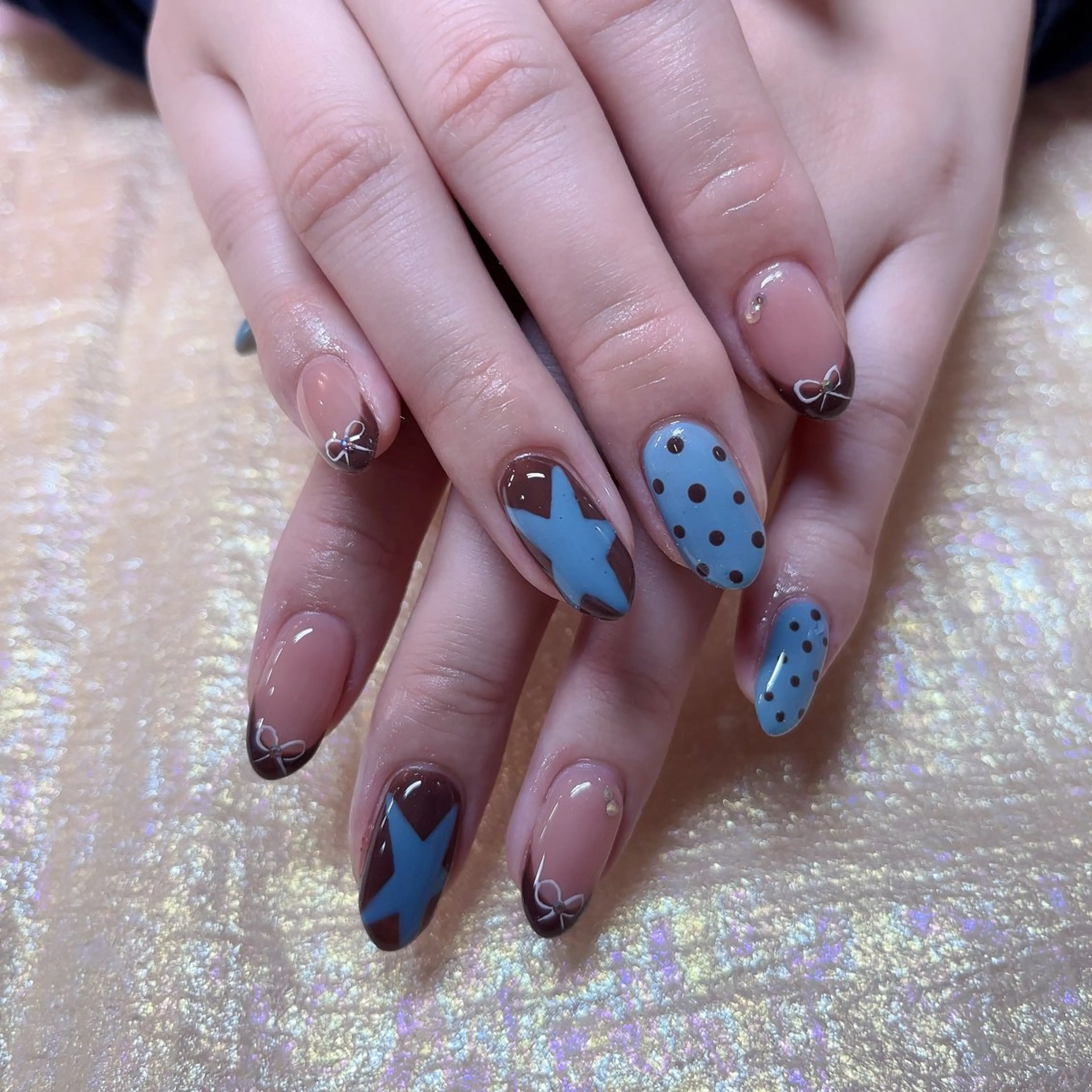 ネイル ハンドネイル MoonNail ユリ🌸のネイルデザイン