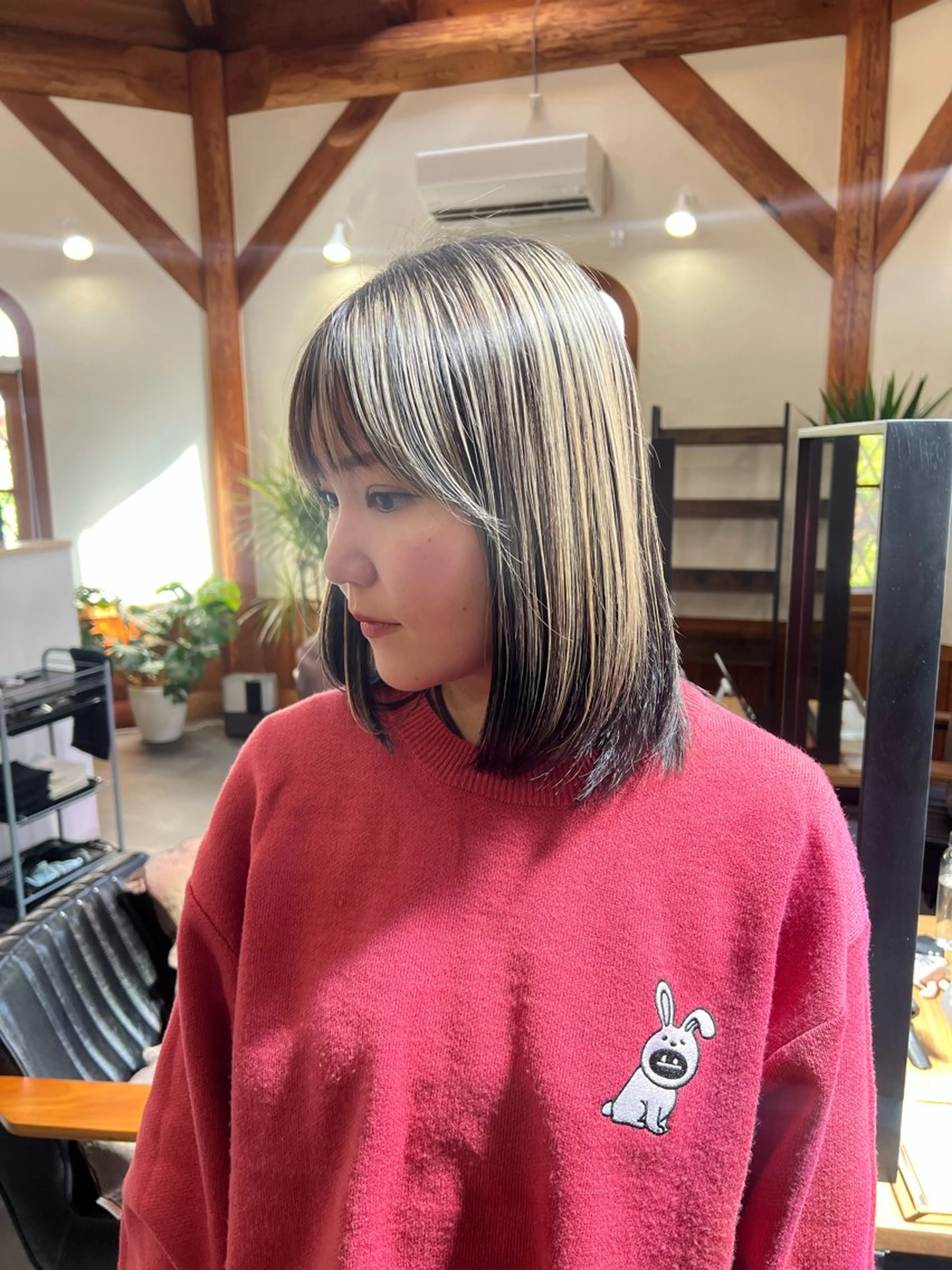 ミディアム カット 名取 純平のヘアスタイル