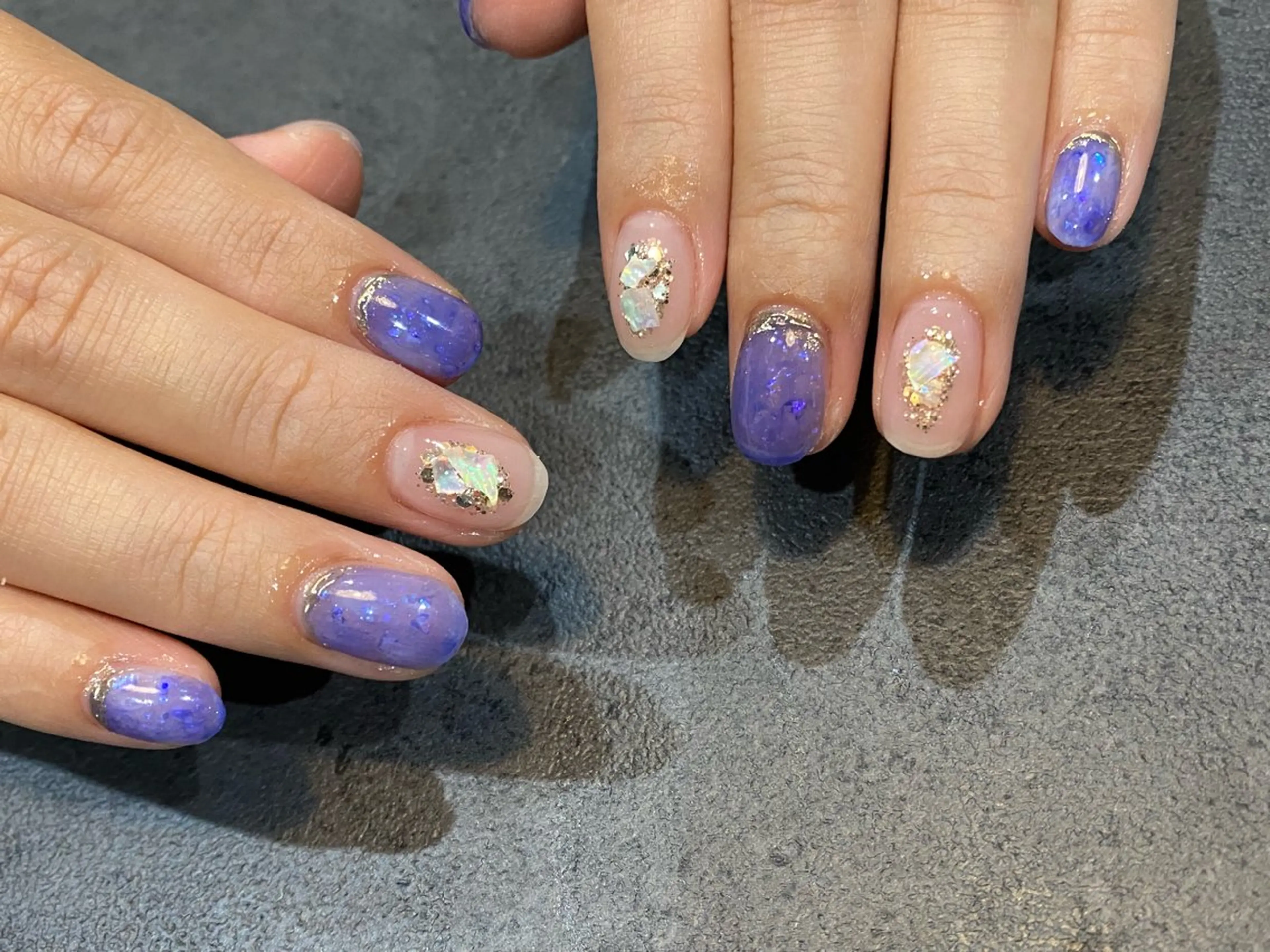 ネイル ニュアンスネイル 夏ネイル ハンドネイル LIll nailのネイルデザイン