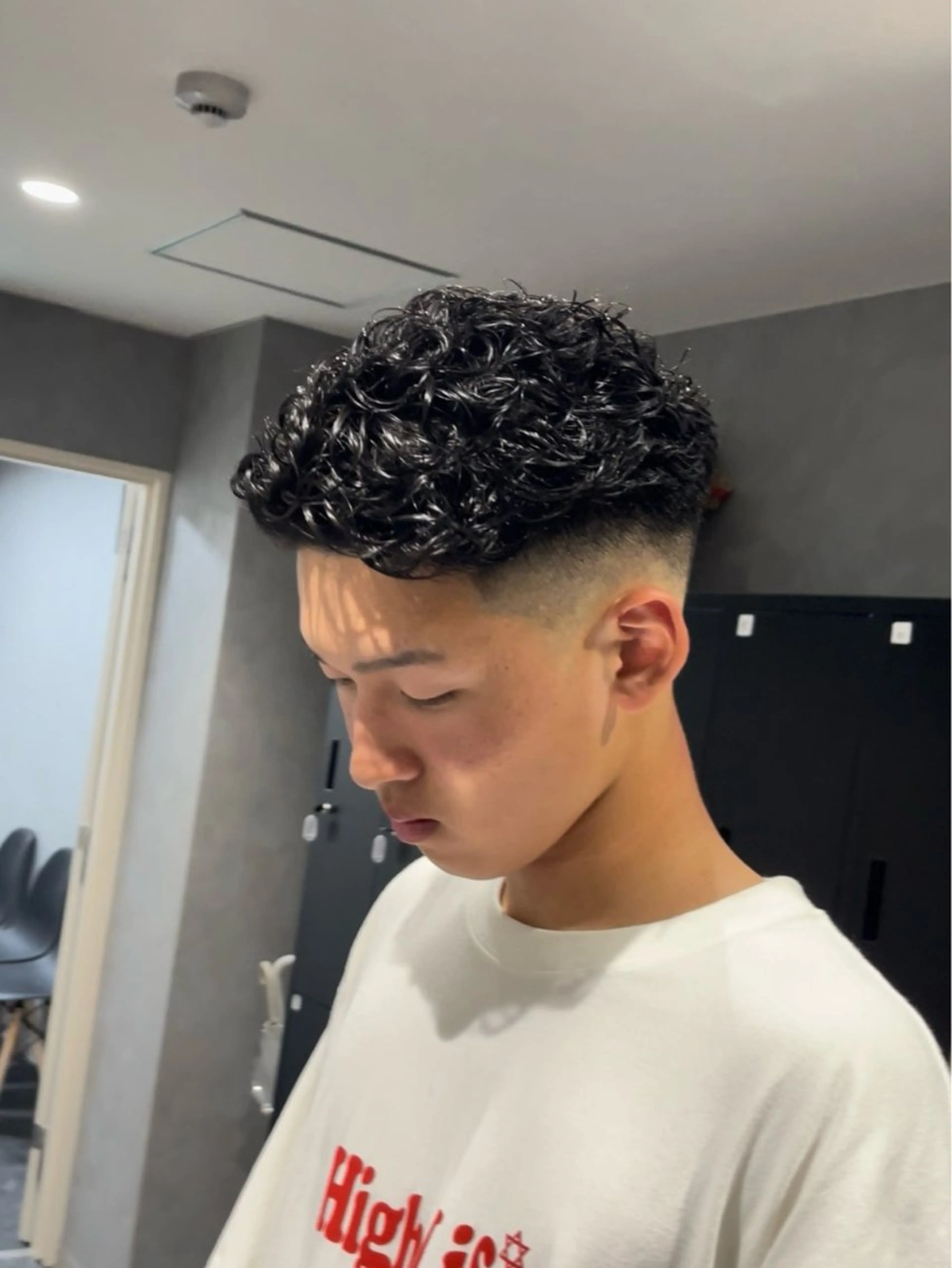 ショート パーマ メンズ オールバック メンズパーマ カット パーマ メンズパーマ特化 美容師kouyaのヘアスタイル