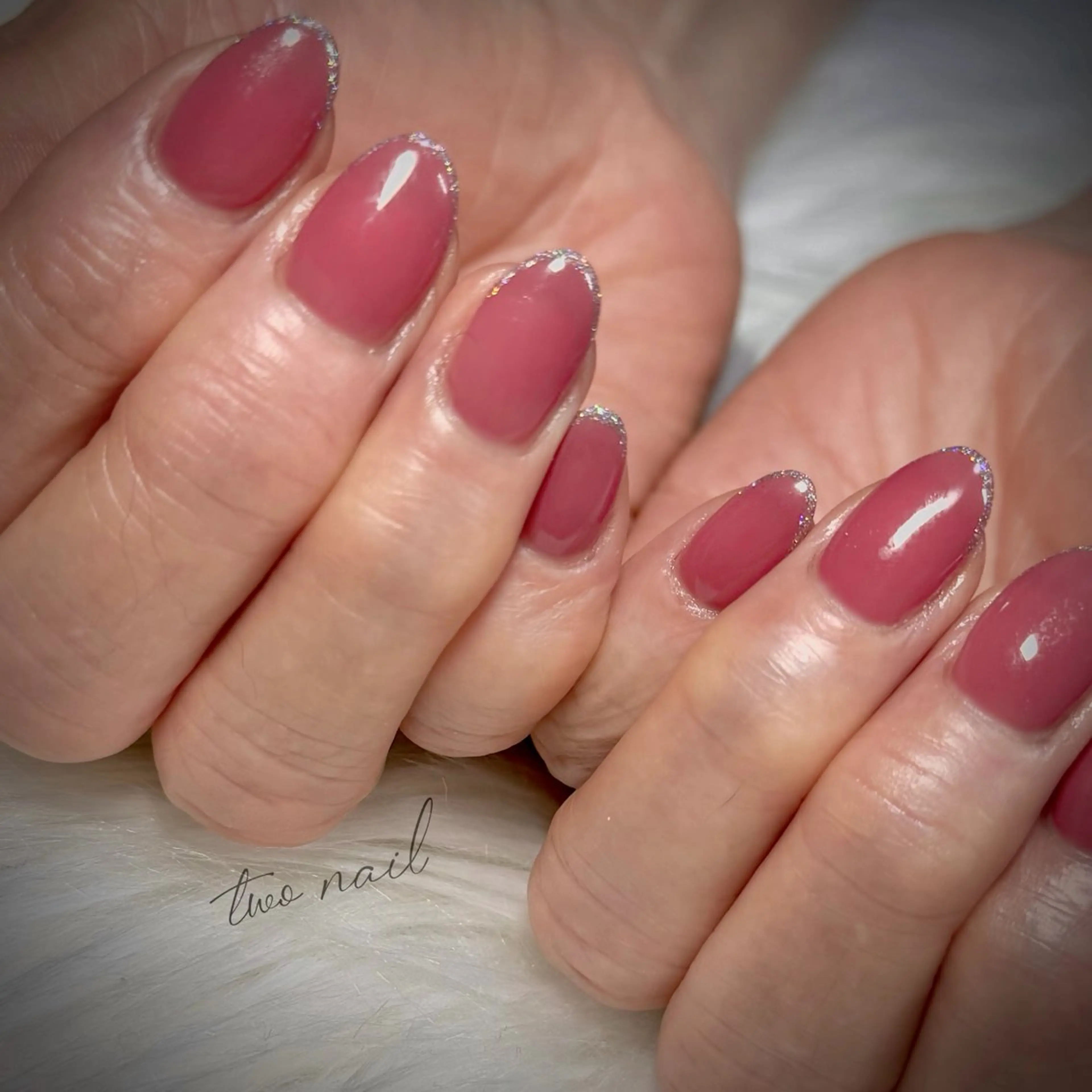 ネイル アートネイル ネイルチップ ホワイト ハンドネイル two nailのネイルデザイン