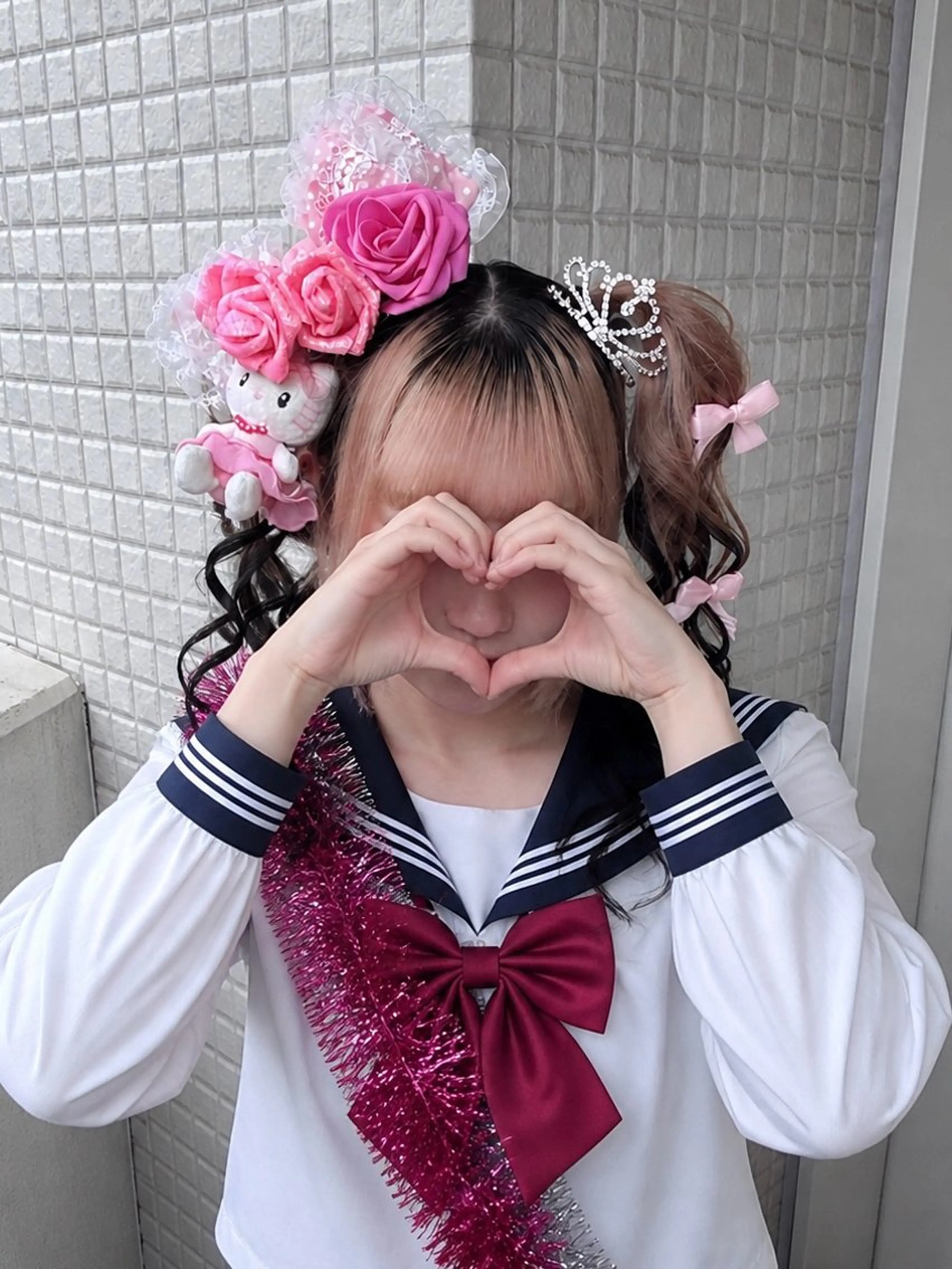 ヘアアレンジ ヘアセット 💖韓国ヘア/ハイト ーン💖mikotoのヘアスタイル