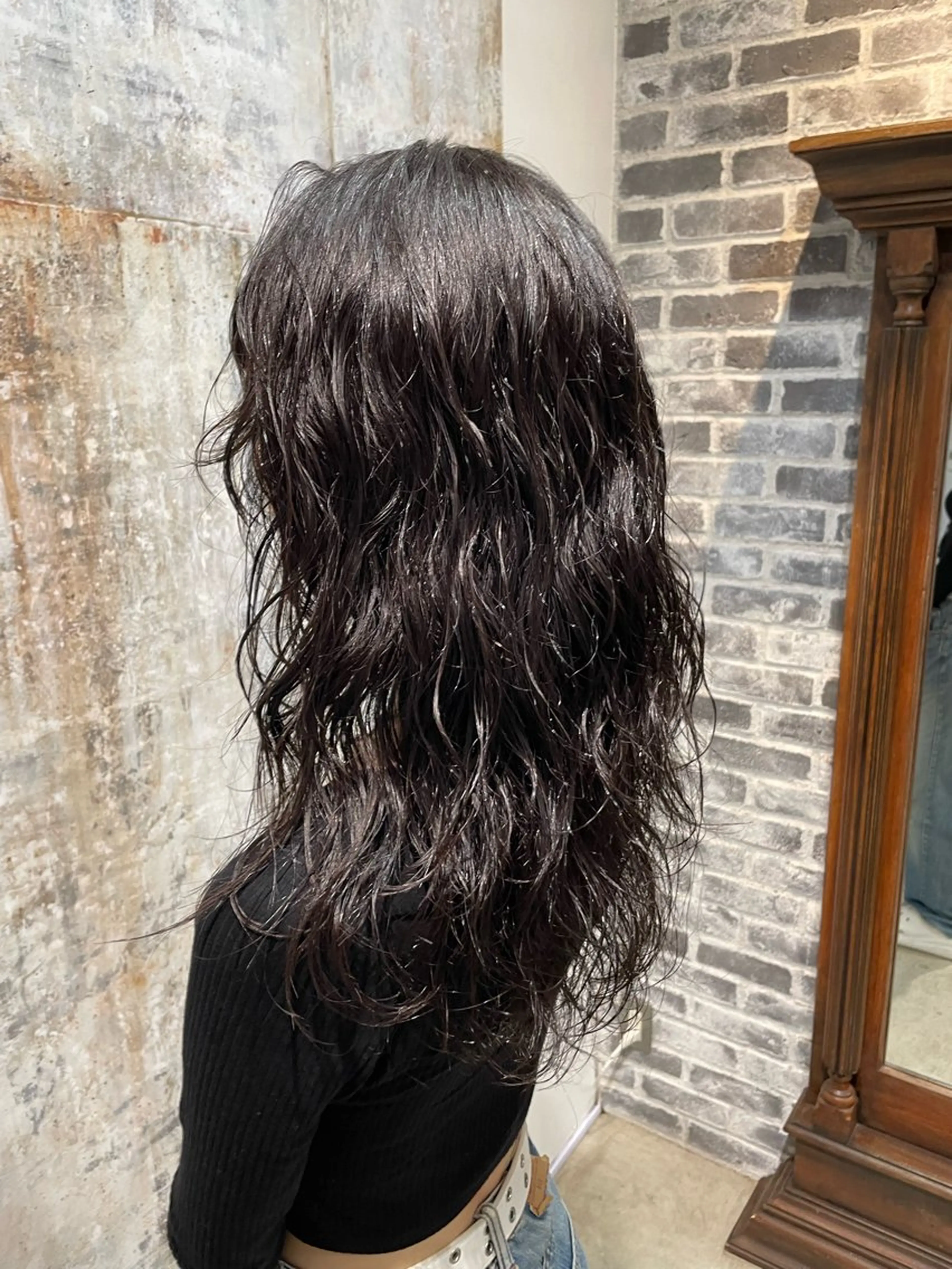 ロング パーマ ボブ ウルフカット スパイラルパーマ カット パーマ 【お洒落パーマ】 Elme　肥塚康汰郎のヘアスタイル