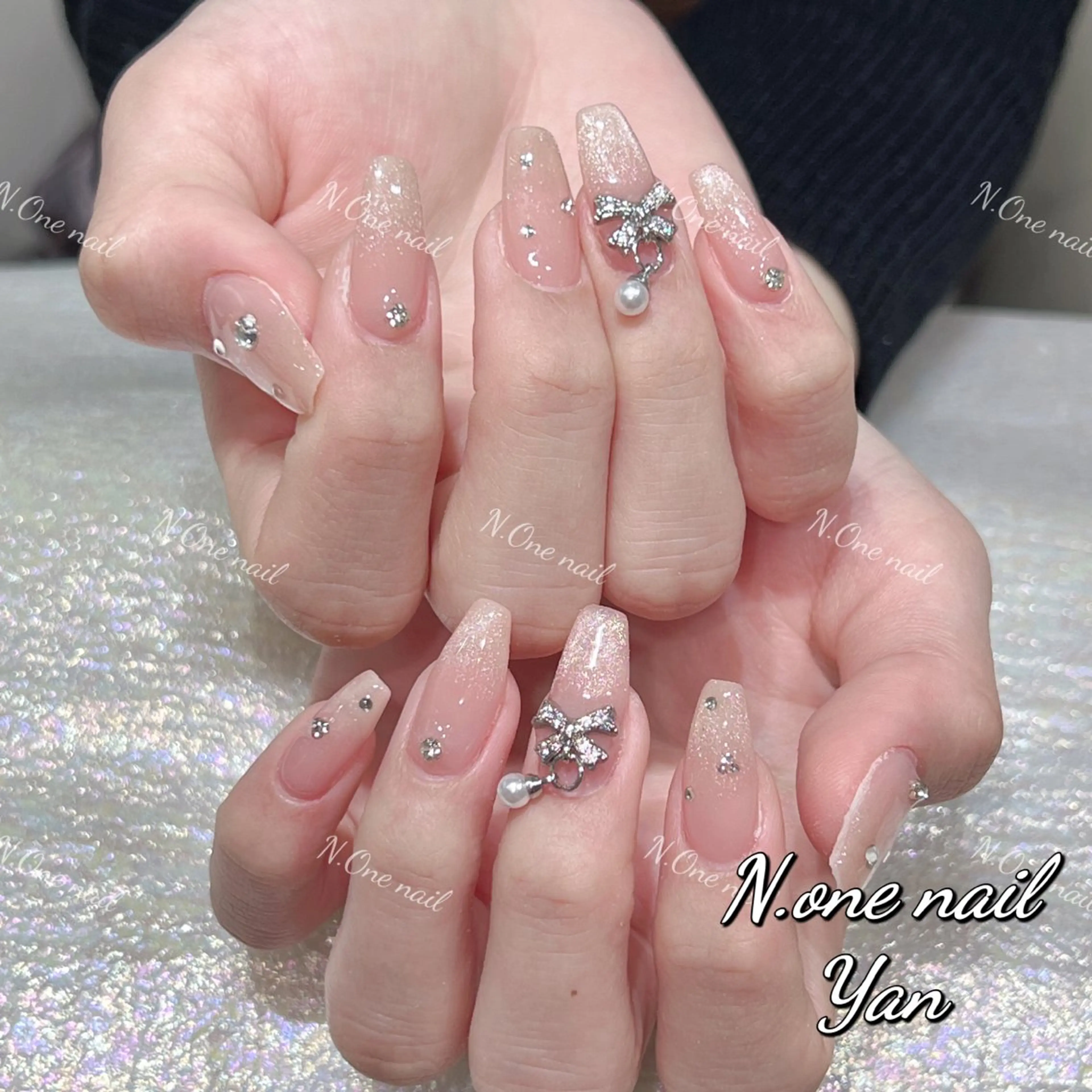 ネイル 長いだし/スカルプ/ パラシェルN.oneのネイルデザイン