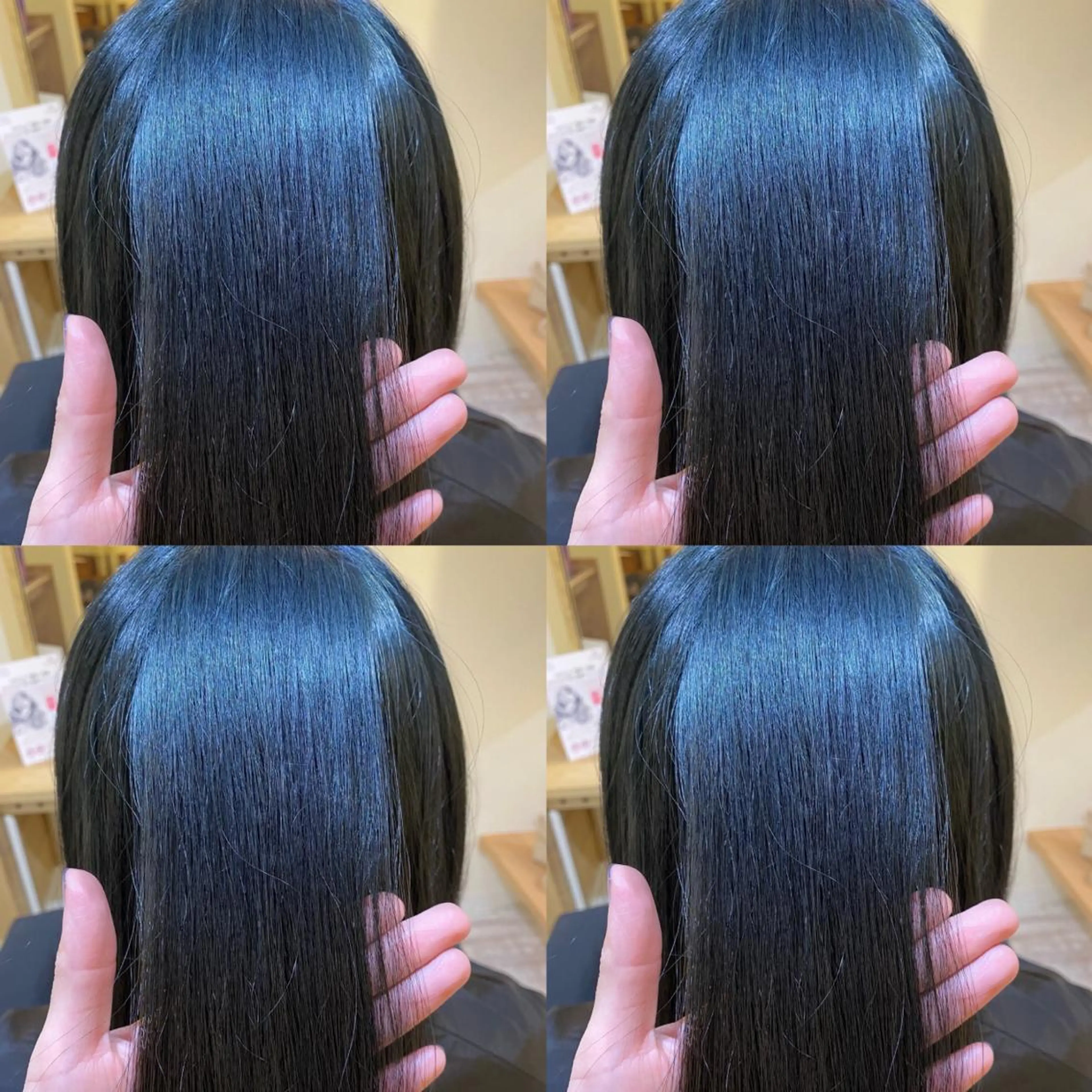 ロング カラー 金島 青のヘアスタイル