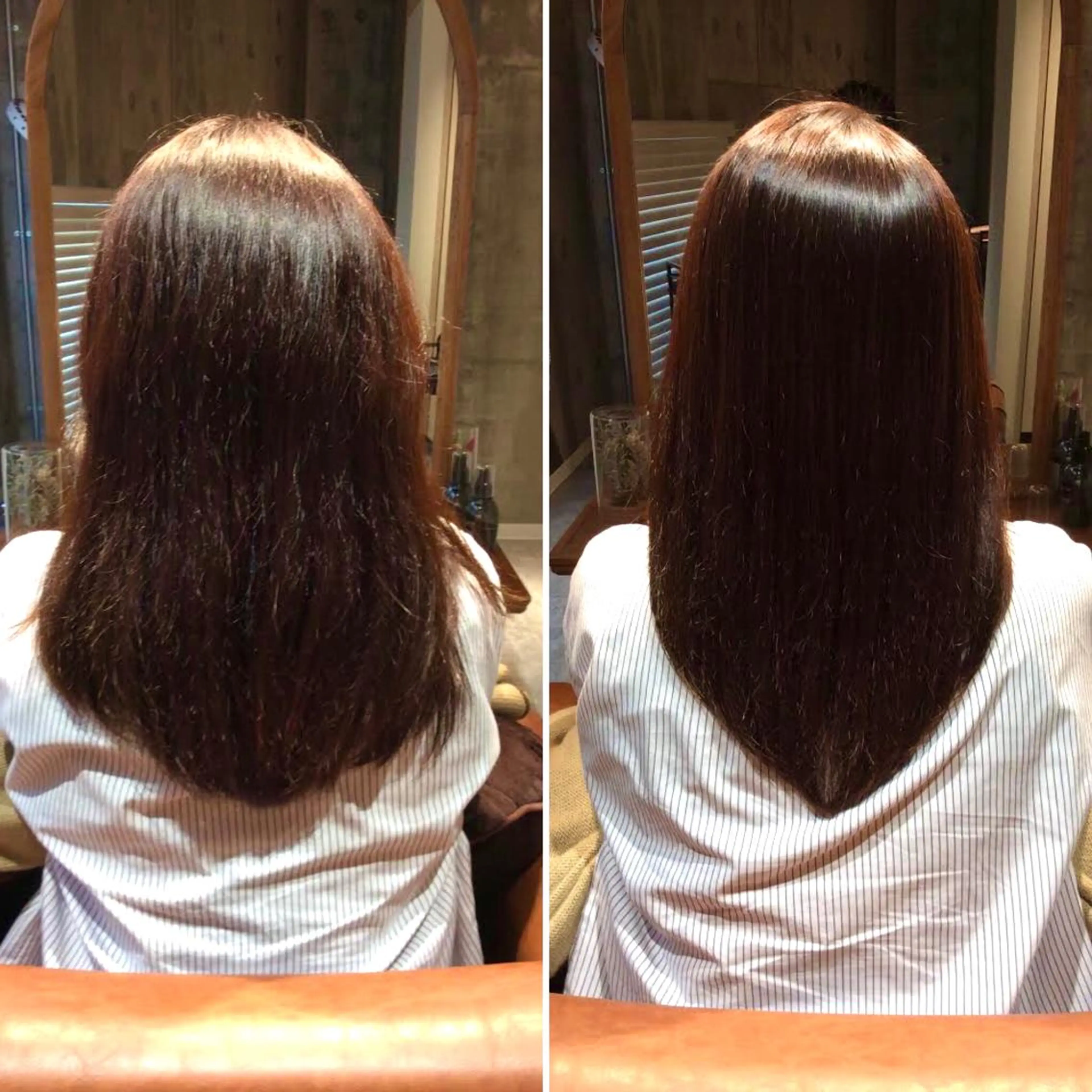ロング カラー くせ毛 伸ばしかけ トリートメント Holidays sharesaronのヘアスタイル
