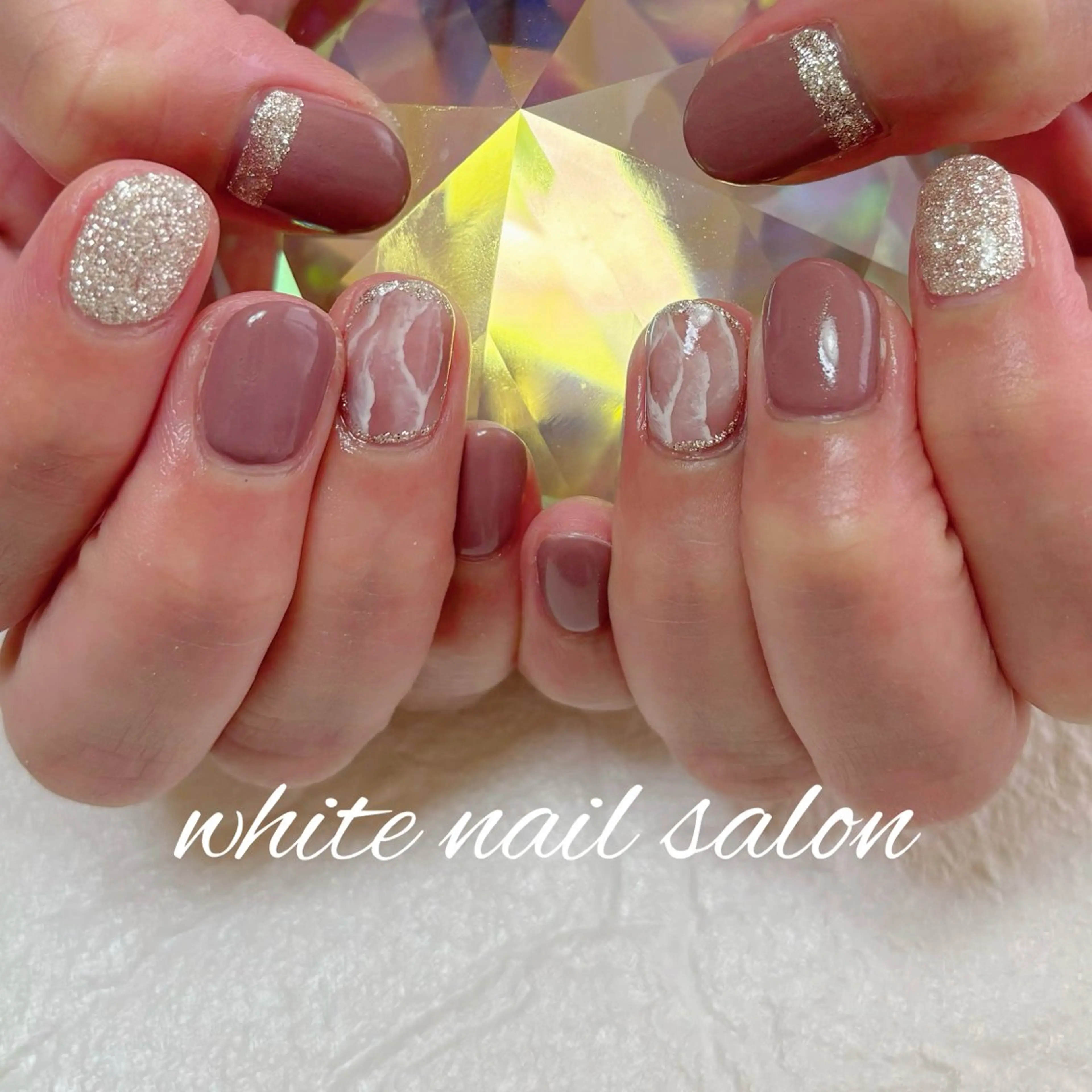 ネイル ホワイト ハンドネイル white nail salonのネイルデザイン