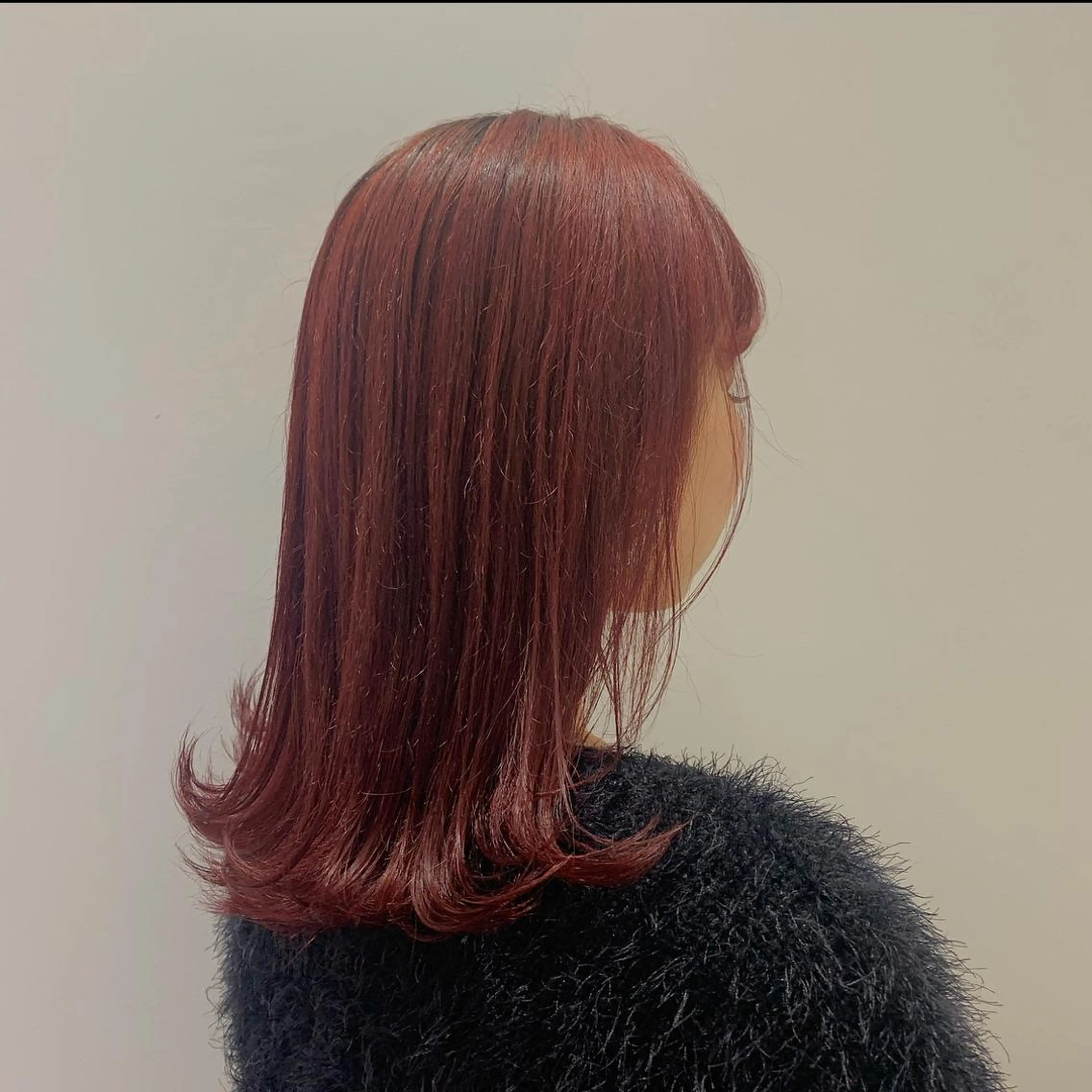ミディアム カラー ボルドーカラー 和歌山韓国ヘア🌙 MOEのヘアスタイル