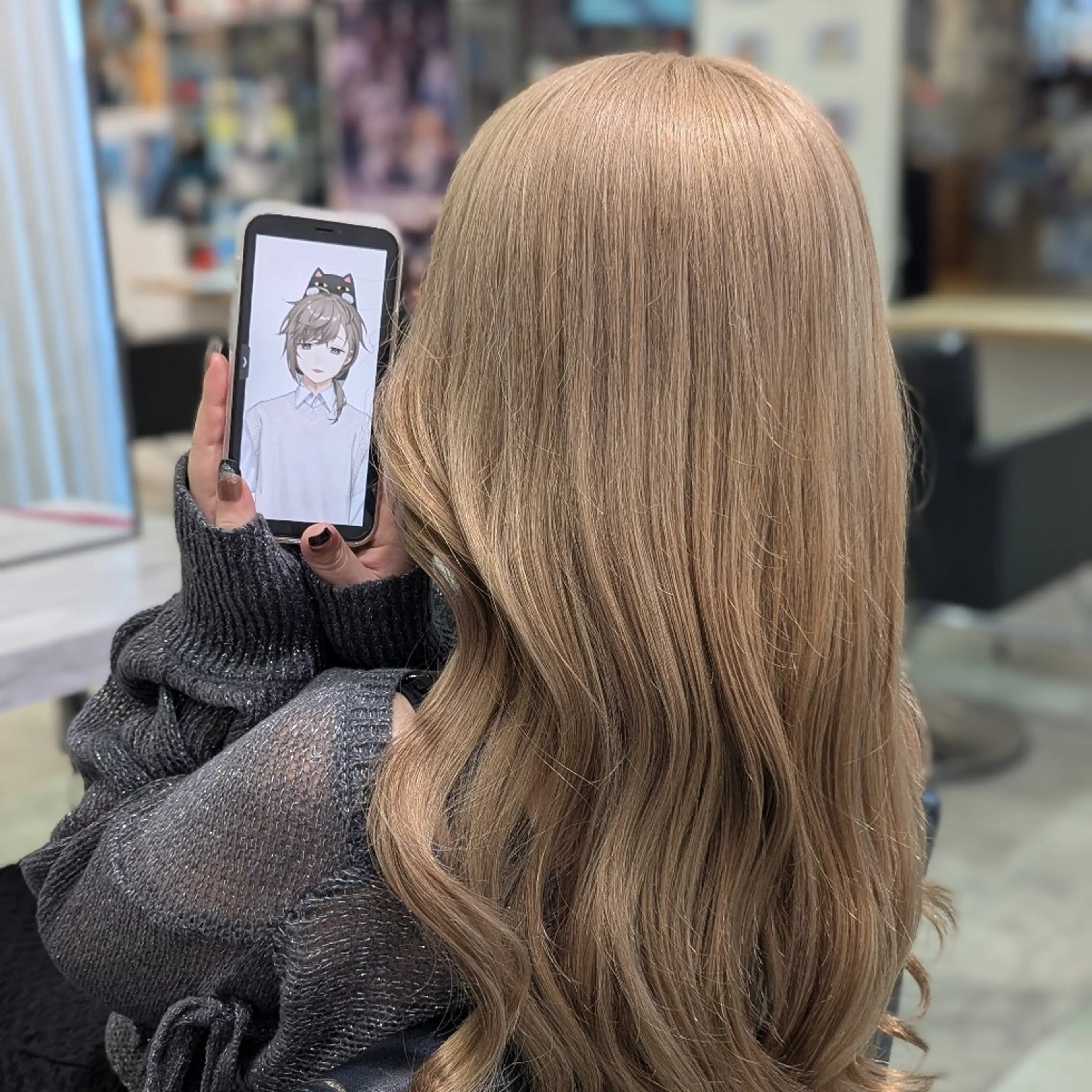 ロング カラー ベージュカラー ブリーチ ダブルカラー ハイトーンカラー 推しカラー🦉にじさ んじカラー🌈🕒✨のヘアスタイル