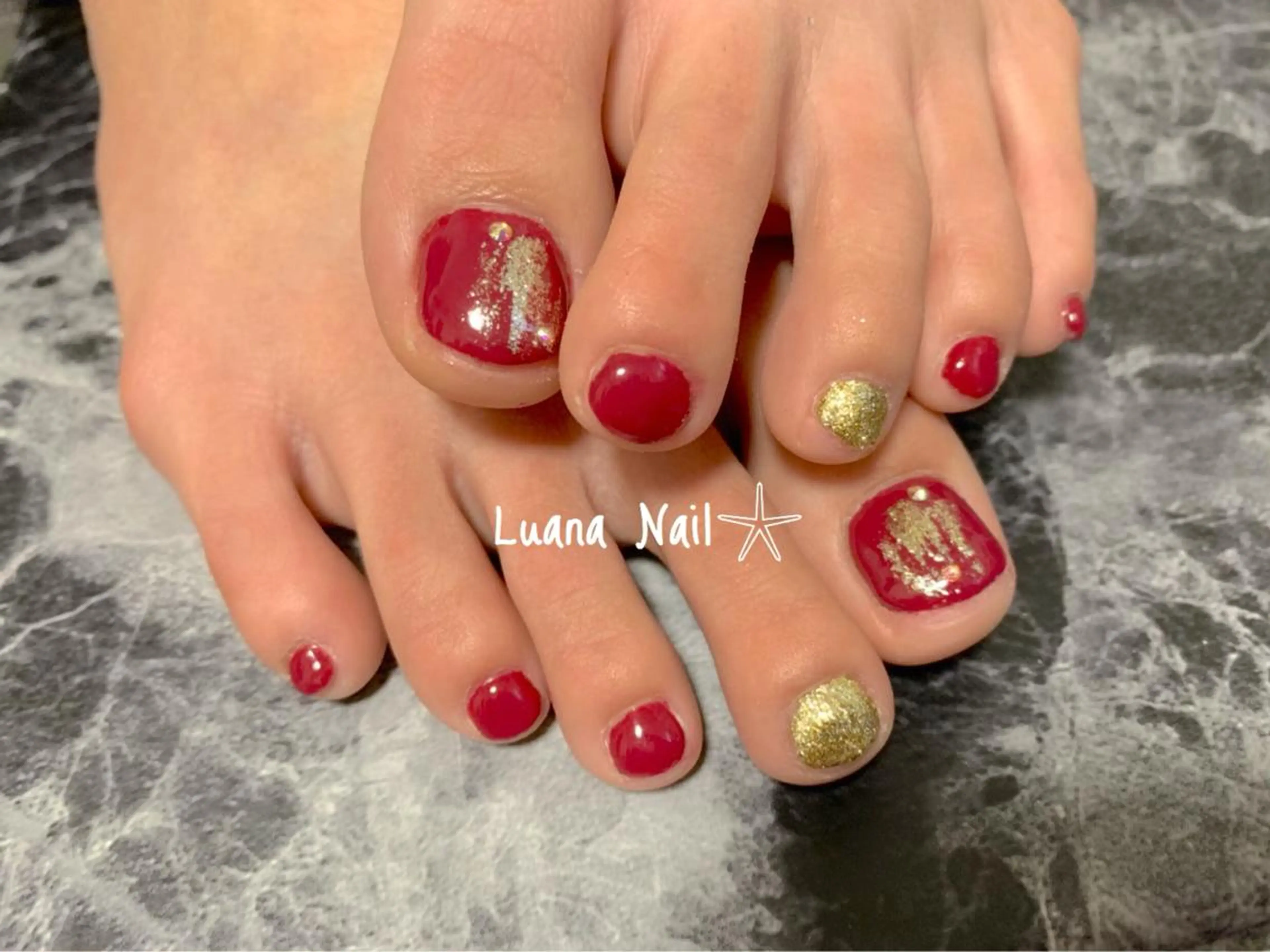 ネイル フットネイル BeauJu by Luana Nailのネイルデザイン