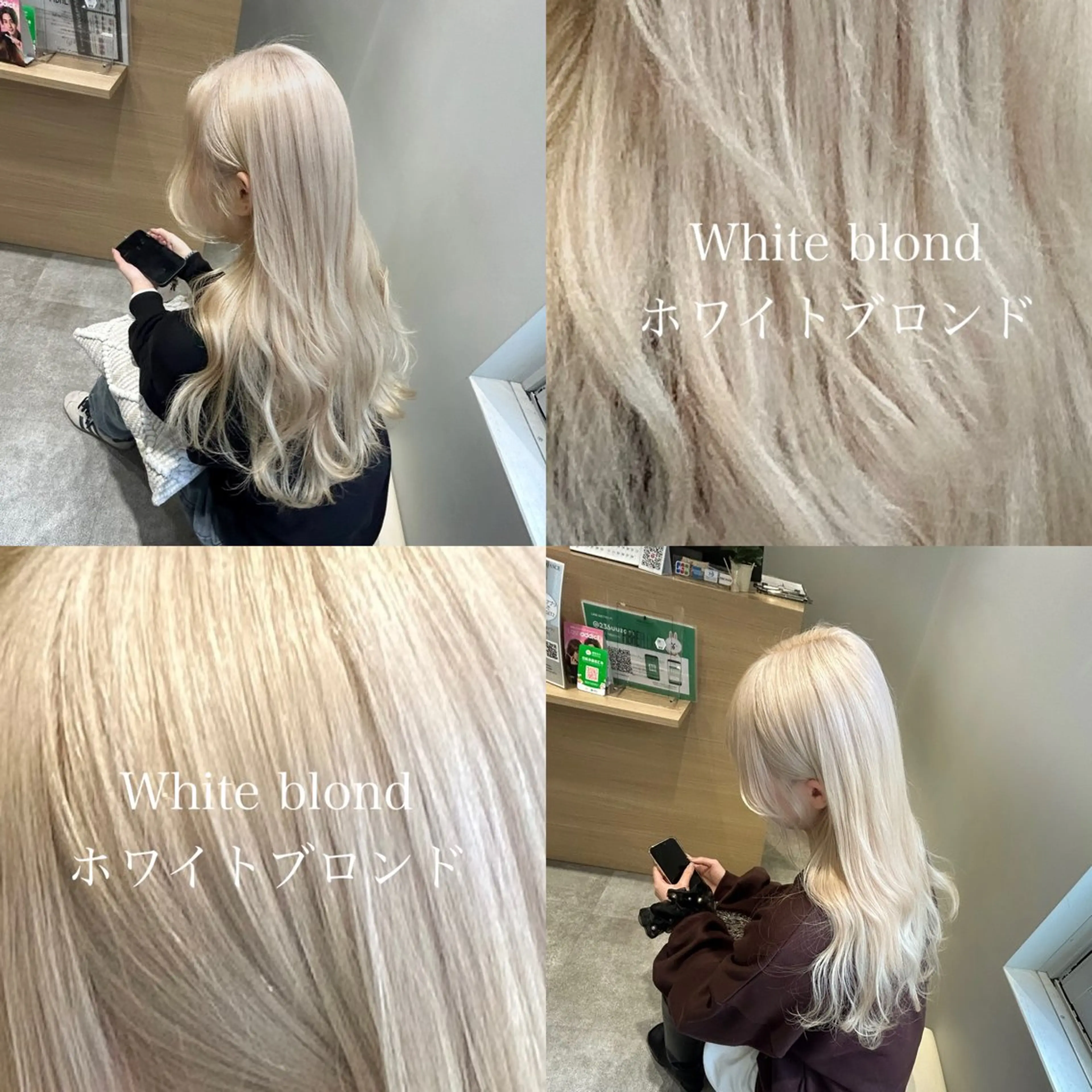 ロング カラー ショートボブ ブリーチ ダブルカラー ハイライトカラー イルミナカラー カット ヘアカラー ハイトーンヘア/ 島崎　タクミのヘアスタイル