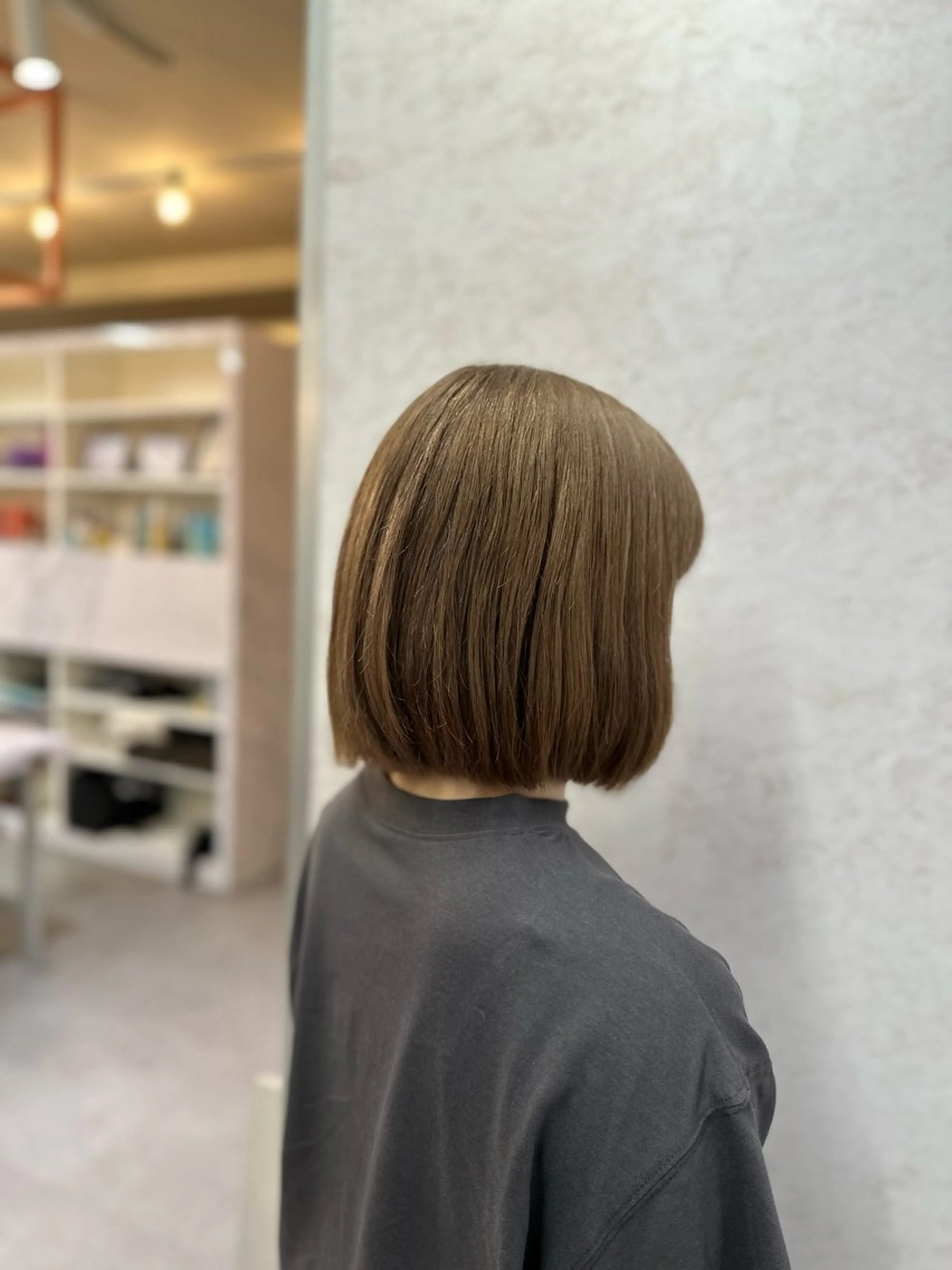 ミディアム ボブ ヘアカラー トリートメント 🔥ユウト🔥メンズ 特化/赤み消しカラーのヘアスタイル