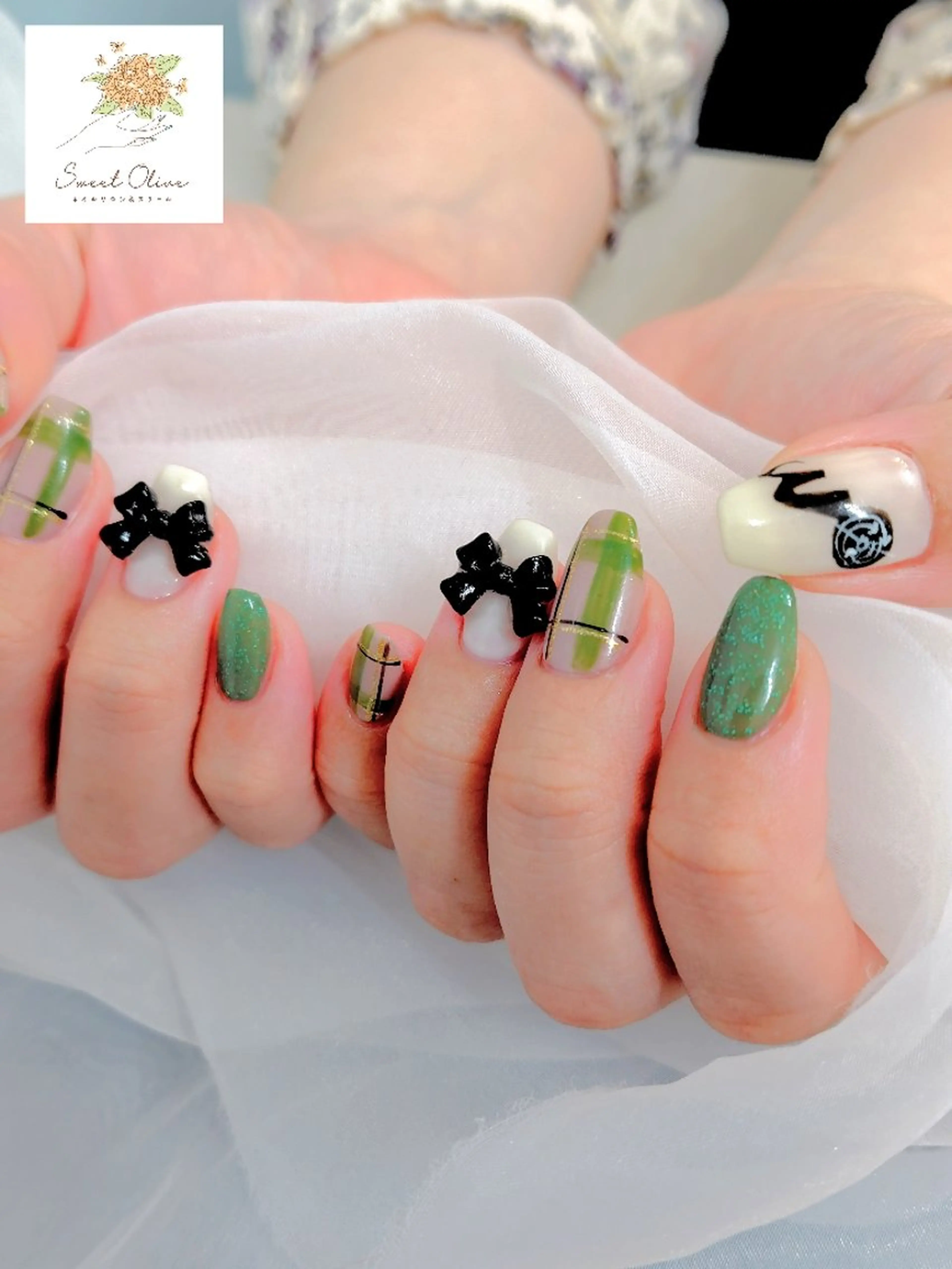 ネイル 持ち込み ハンドネイル SweetOlive オーナー（春日部市）のネイルデザイン