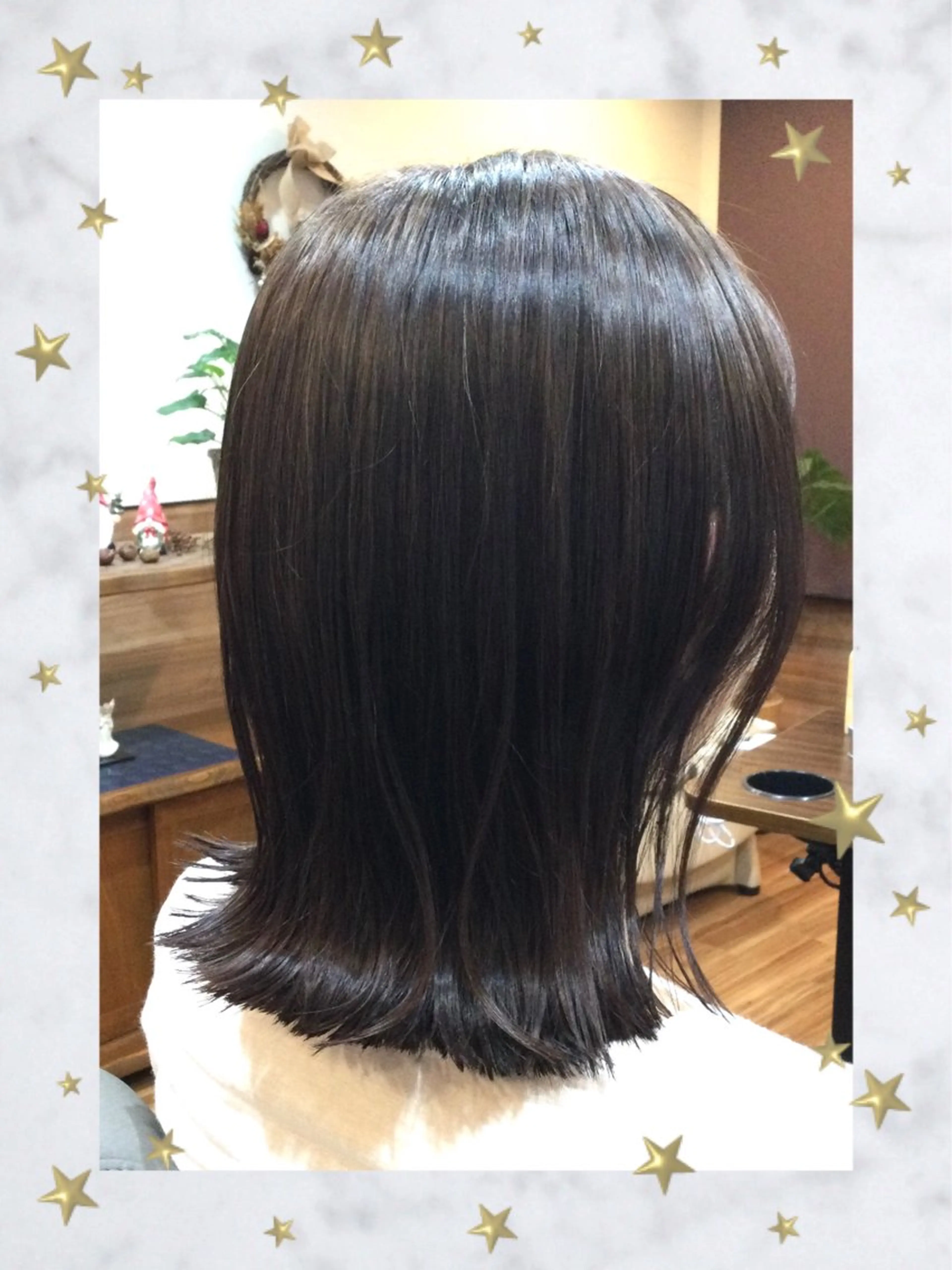 ミディアム カラー オーガニックカラー カット ヘアカラー トリートメント Annon プライベートサロンのヘアスタイル