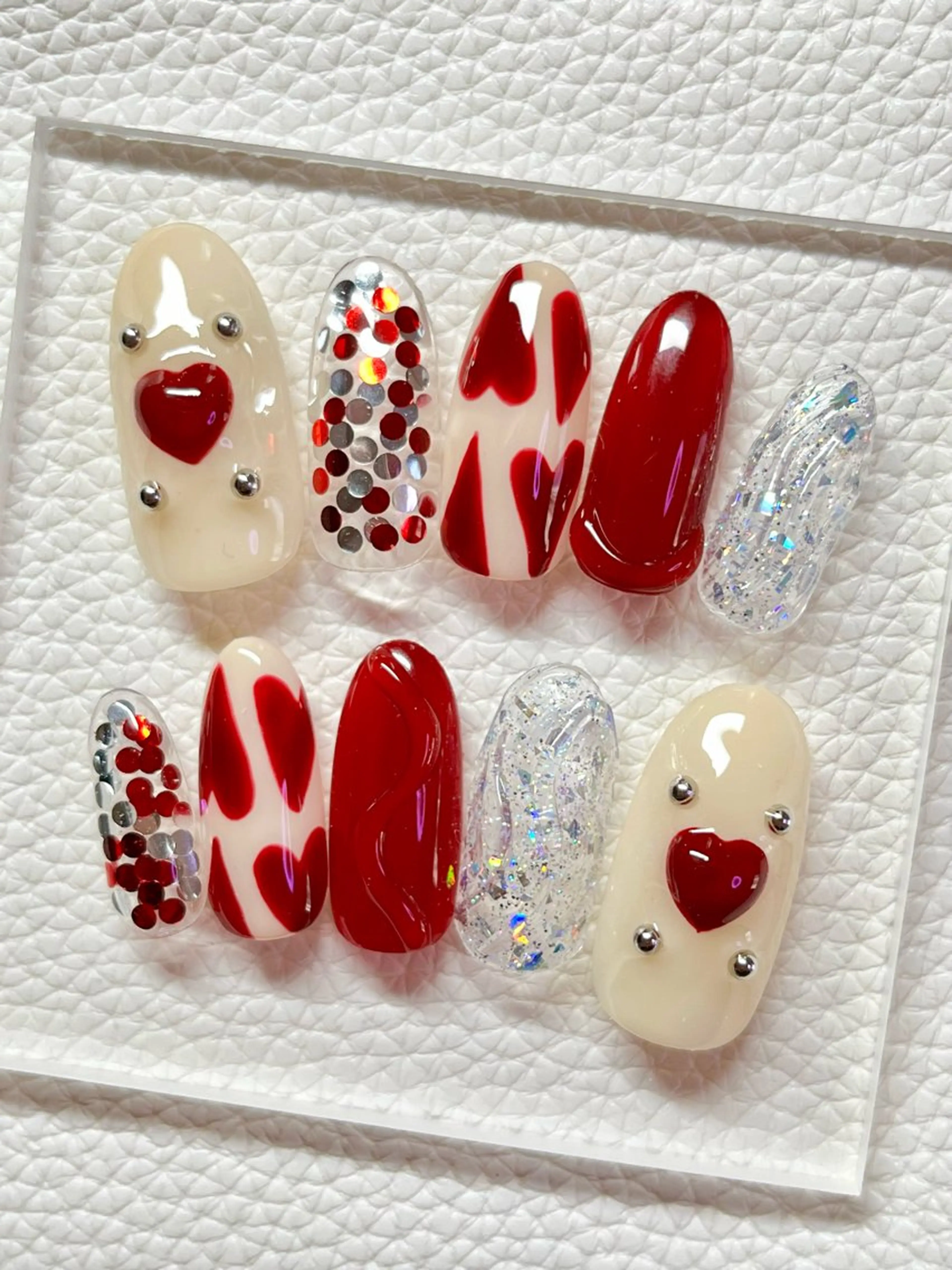 ネイル 成人式 ハンドネイル まり りぃ〜んのネイルデザイン