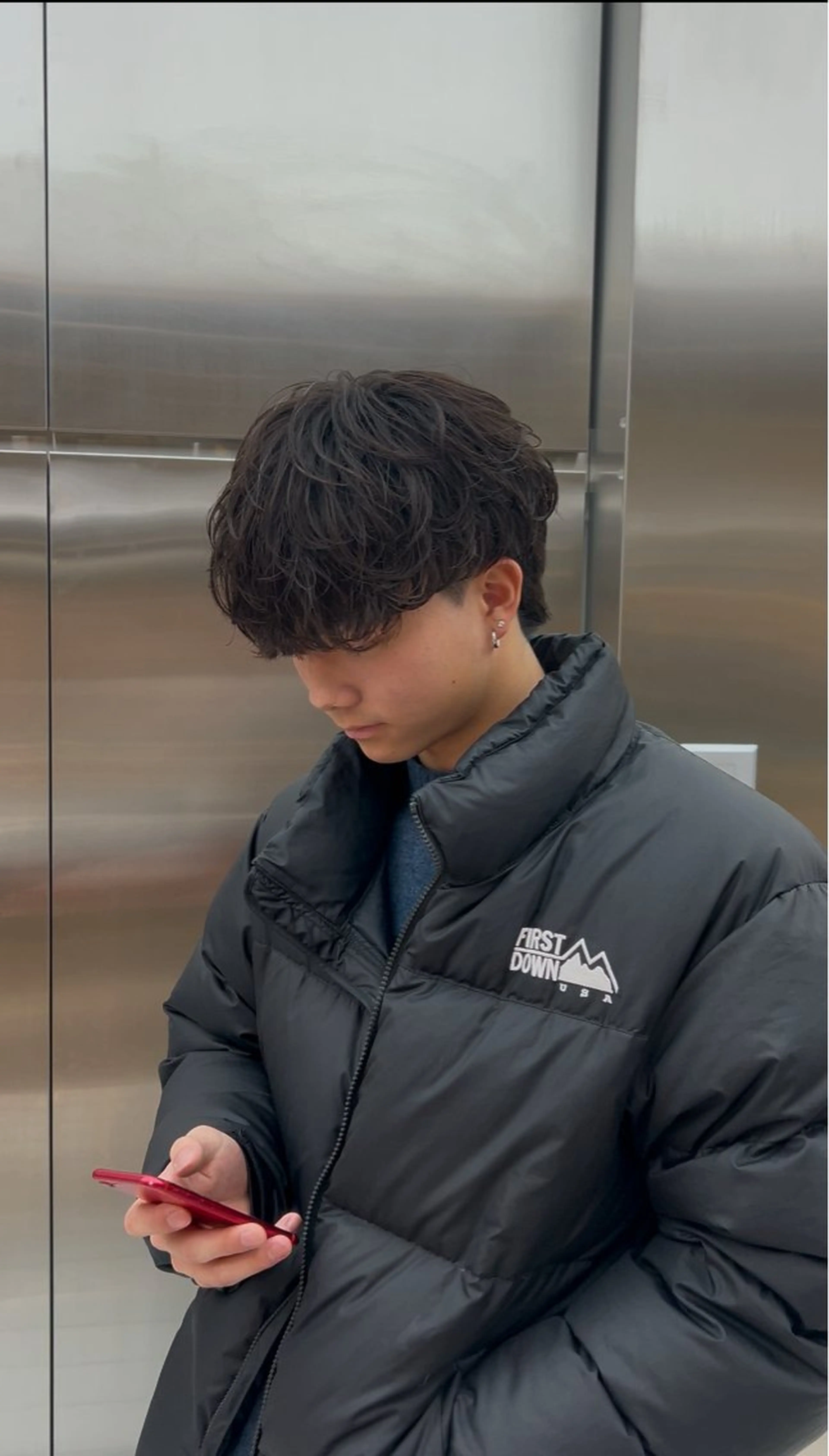 パーマ メンズ 藤平海音/fifth PARKのヘアスタイル