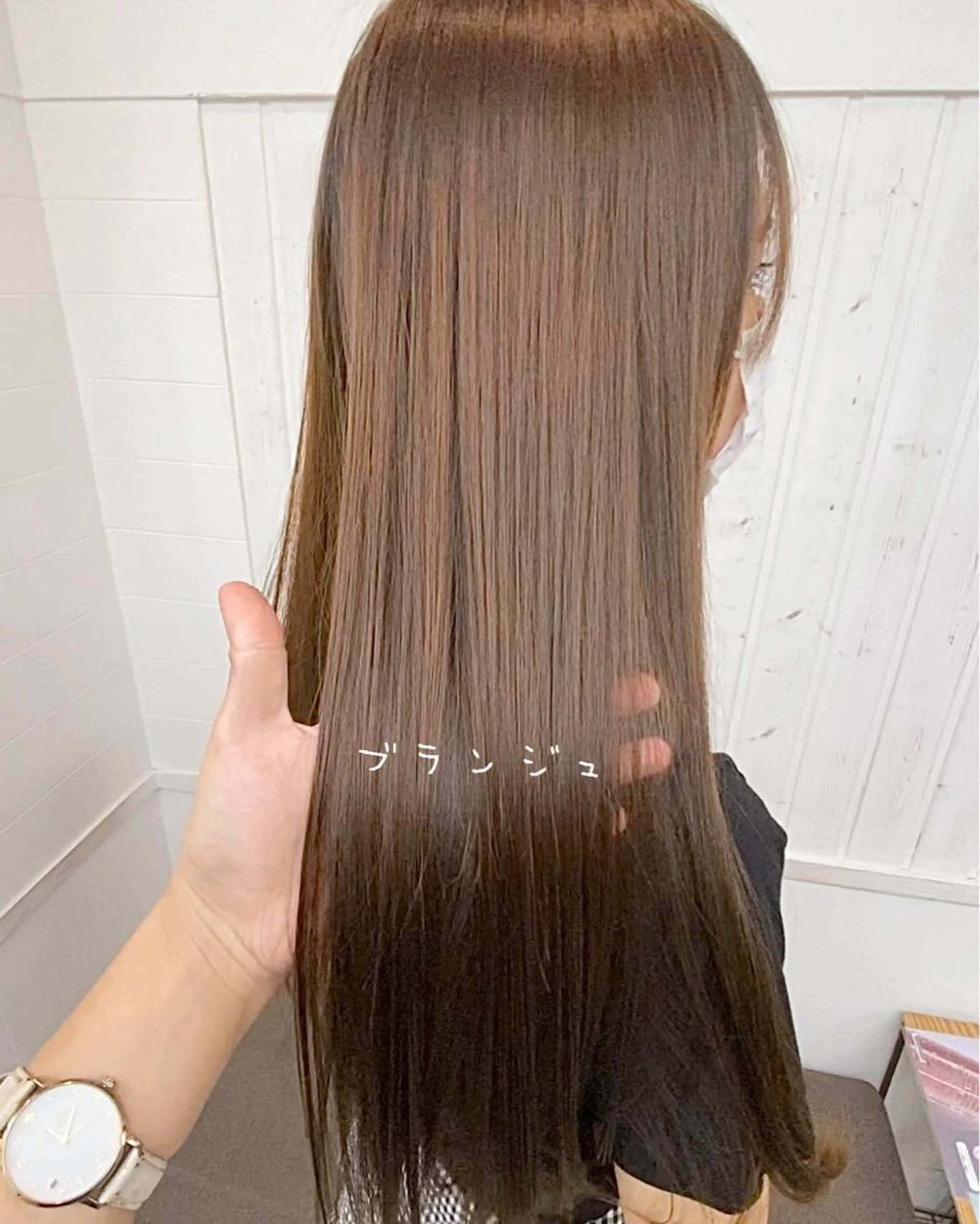 🌿‬☕️ダメージレス縮毛矯正🌿‬前髪、枝毛カット ➕  縮毛矯正  ➕ 内部髪質改善の写真