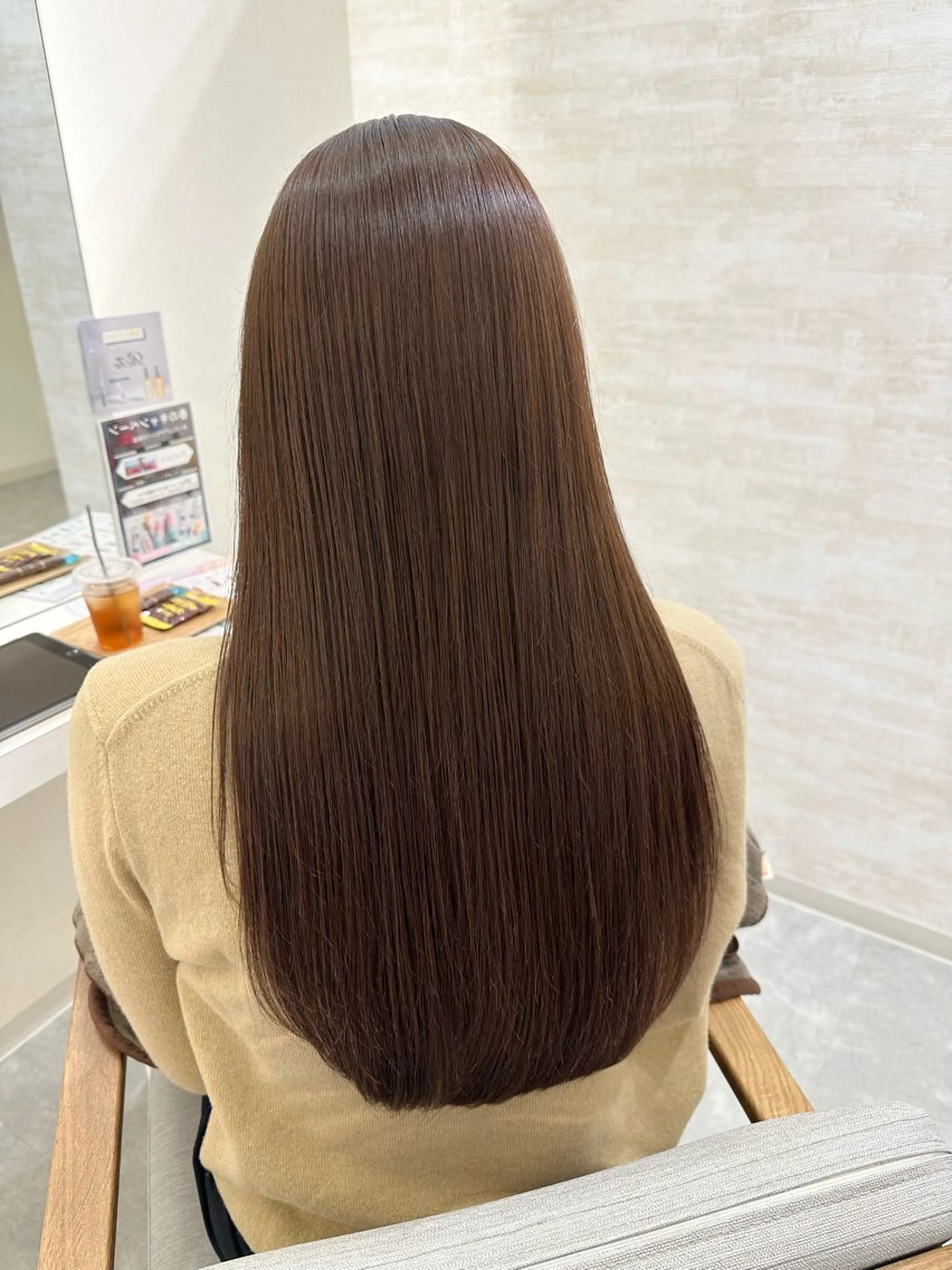 セミロング カット ヘアカラー トリートメント 髪質改善&ヘアケア 永山若奈のヘアスタイル