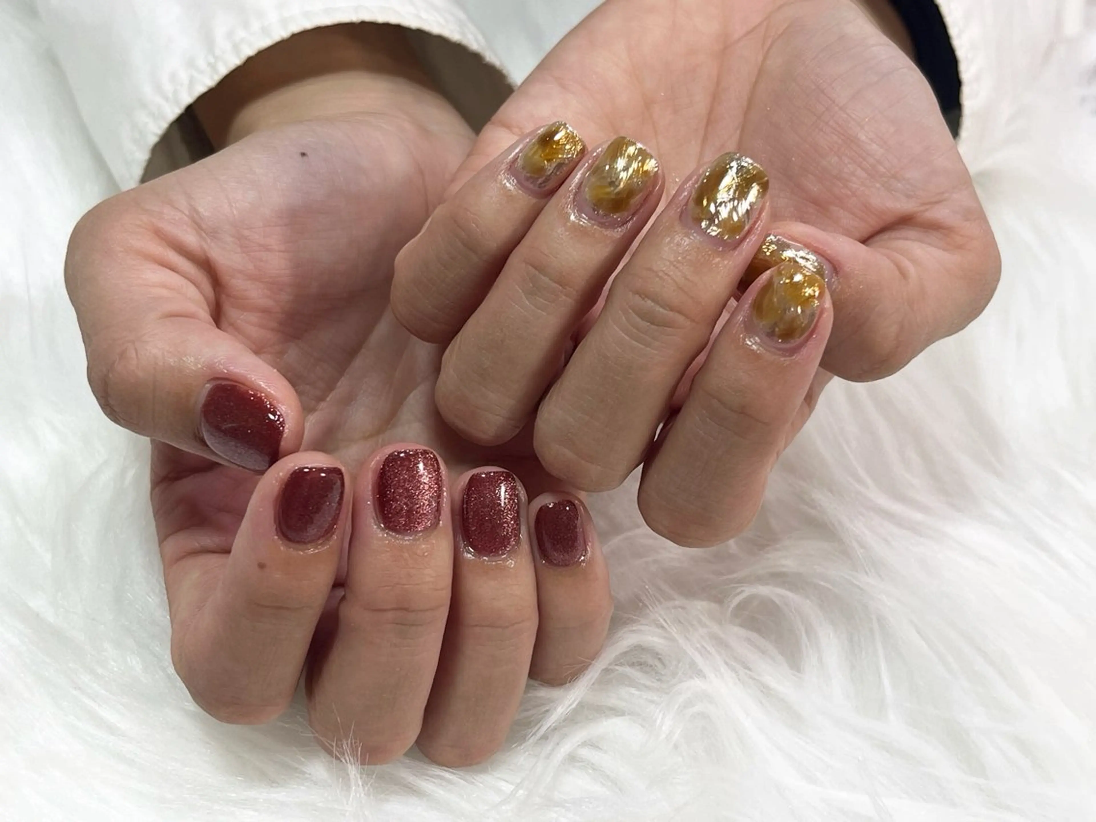 ネイル マグネットネイル ニュアンスネイル nail salon Belle＊makoのネイルデザイン