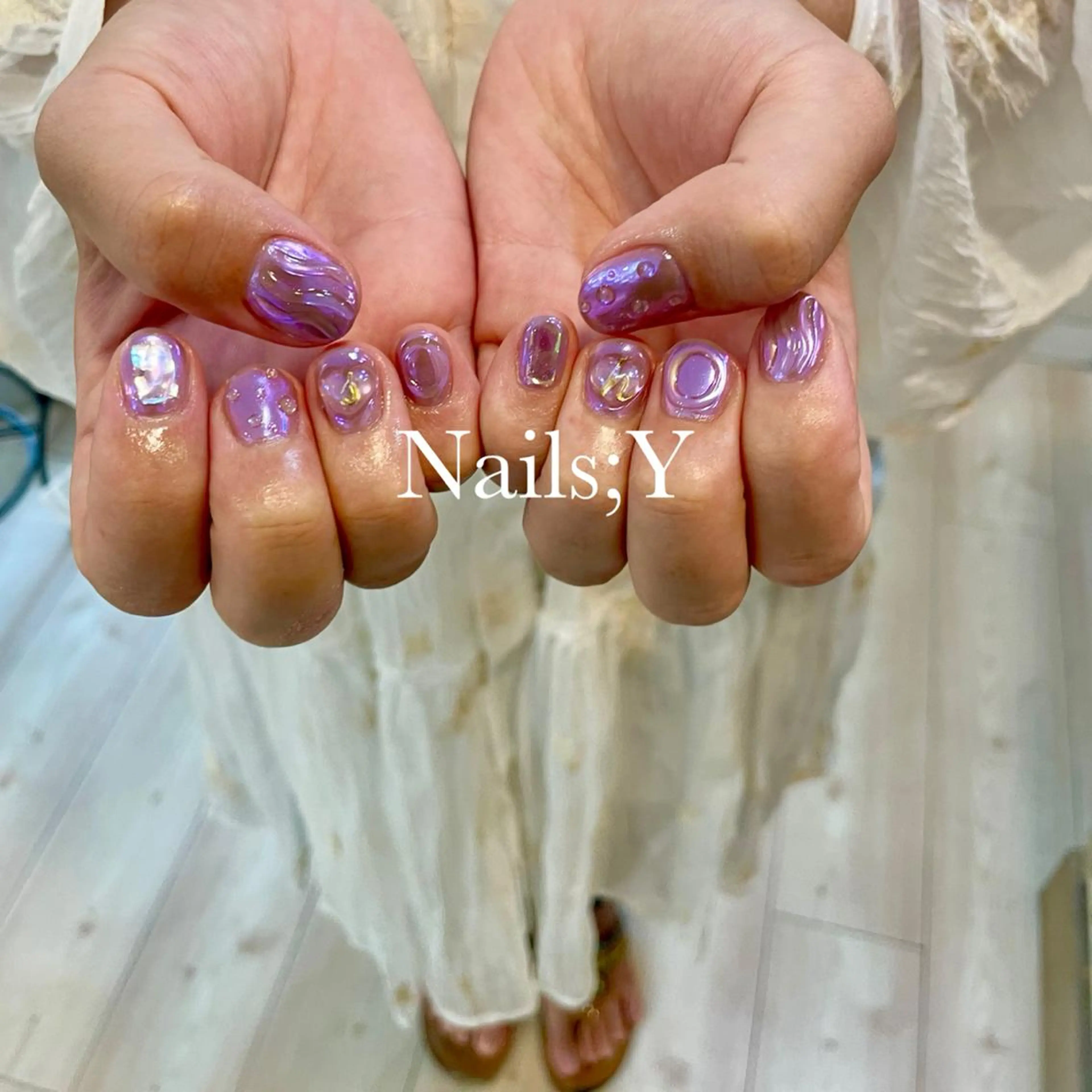 ネイル アートネイル ワンカラーネイル yo koのネイルデザイン