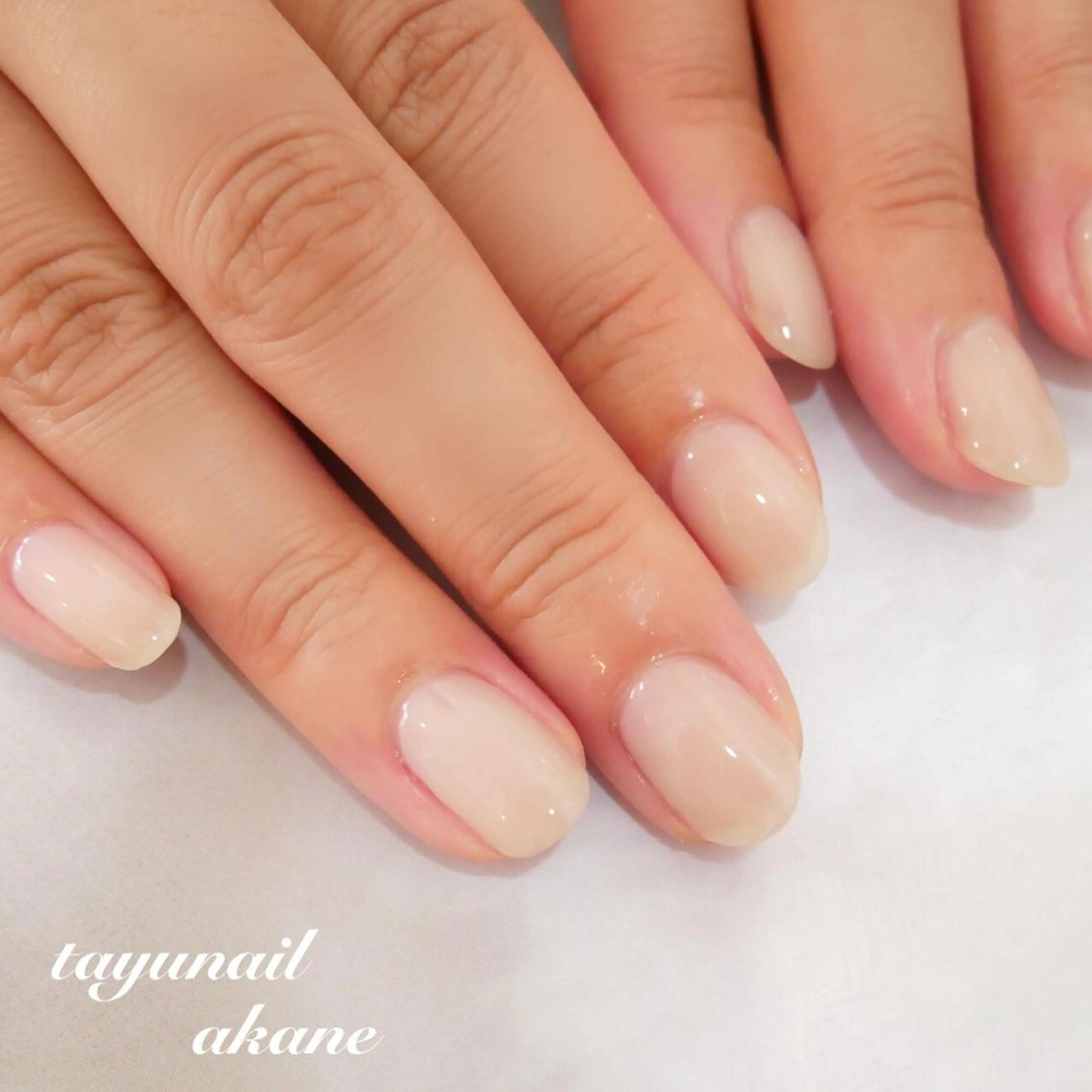 ネイル ブルー ジェルネイル ワンカラーネイル パラジェル シンプルネイル ネイルサロン 【たゆnail】のネイルデザイン