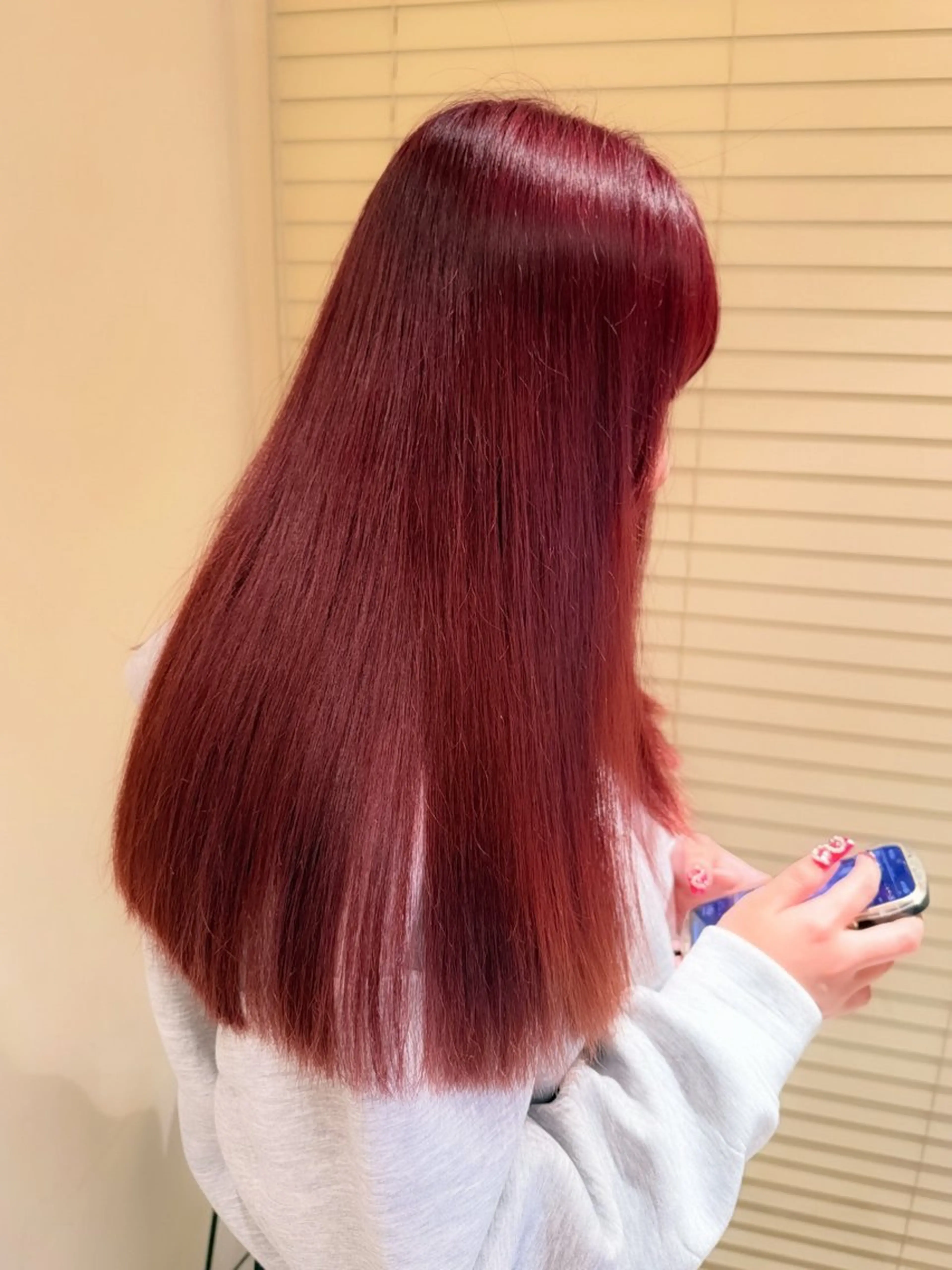 セミロング カラー ヘアカラー トリートメント 🪐レイヤー/抜け感 カラー/加野彩果🪐のヘアスタイル