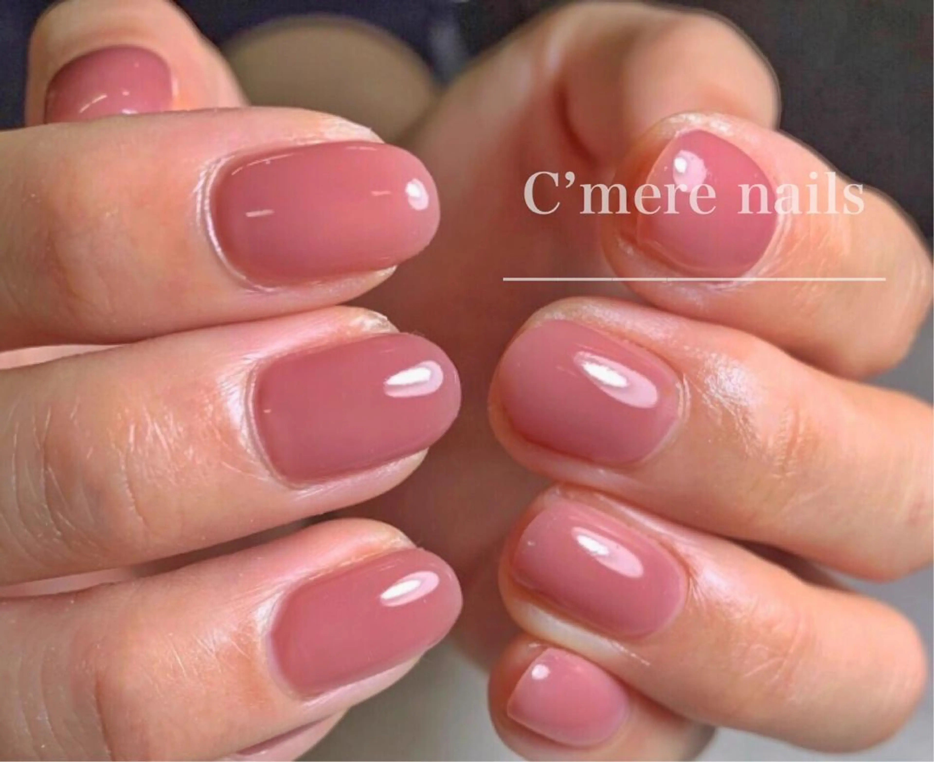 ネイル ピンク ハンドネイル nouva nailsのネイルデザイン