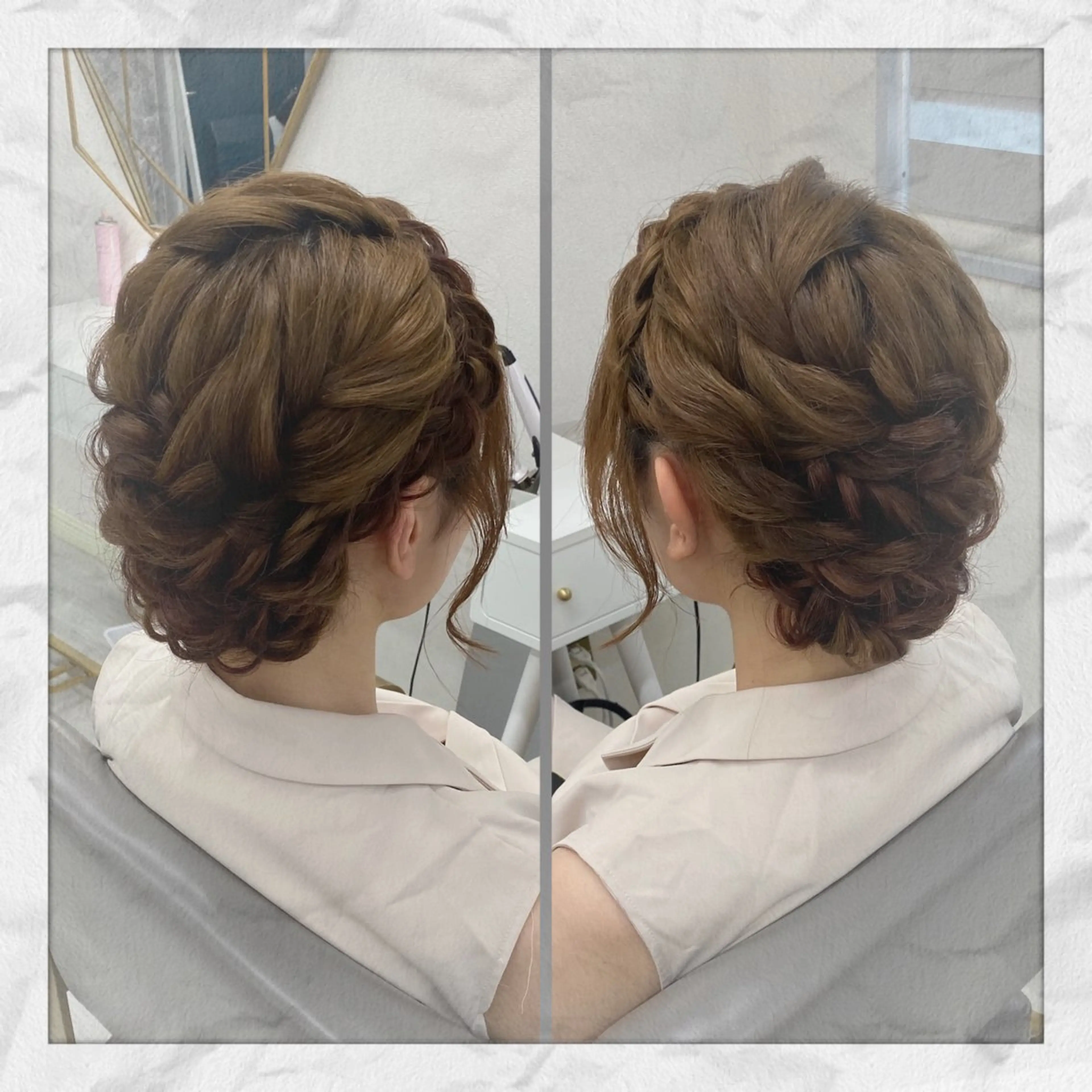 セミロング ヘアアレンジ ヘアセット ヘアセット/着付け 𓇼 まつもと𓇼のその他イメージ