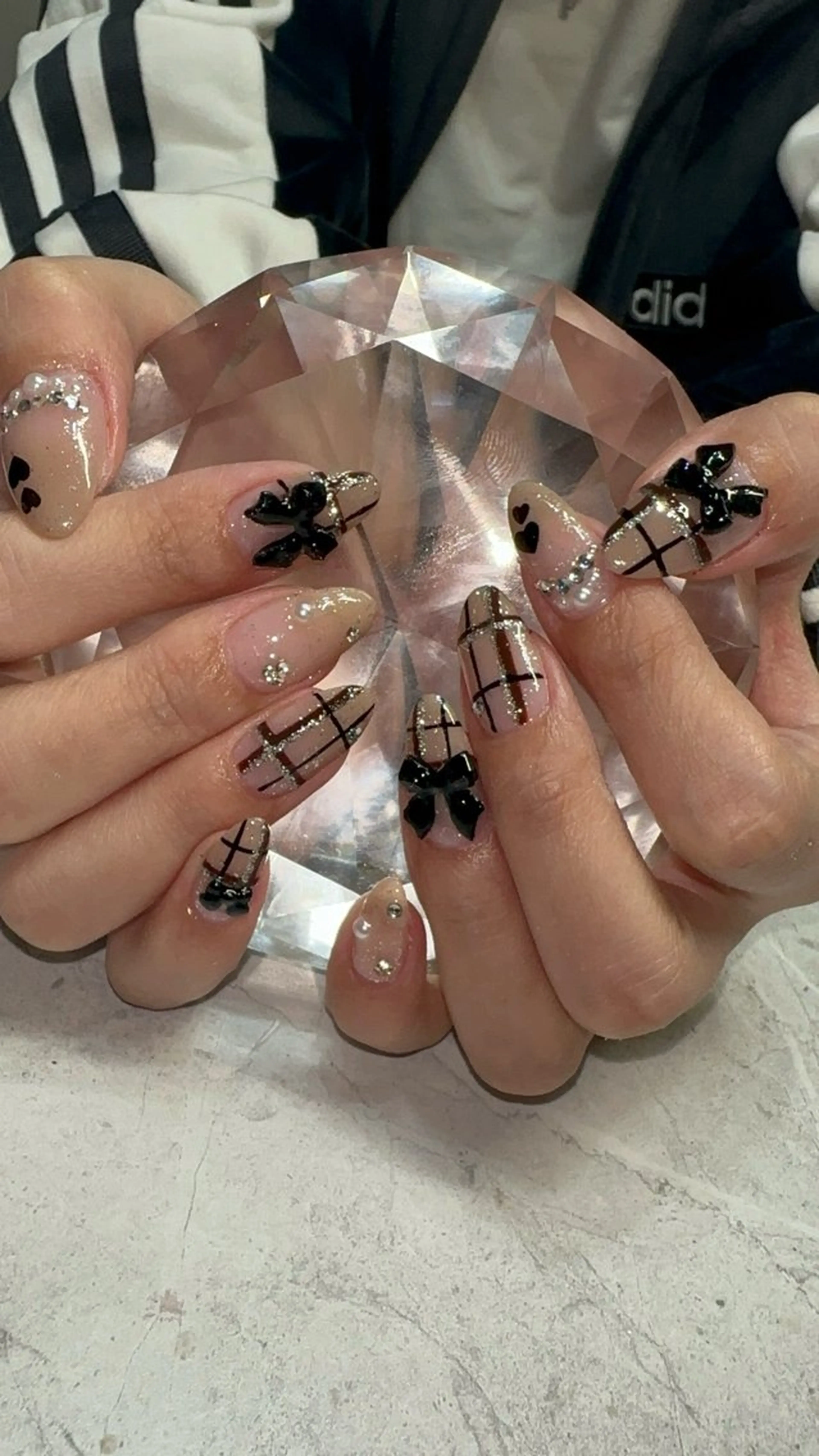 ネイル ブラウン 冬ネイル ハンドネイル with nail.のネイルデザイン